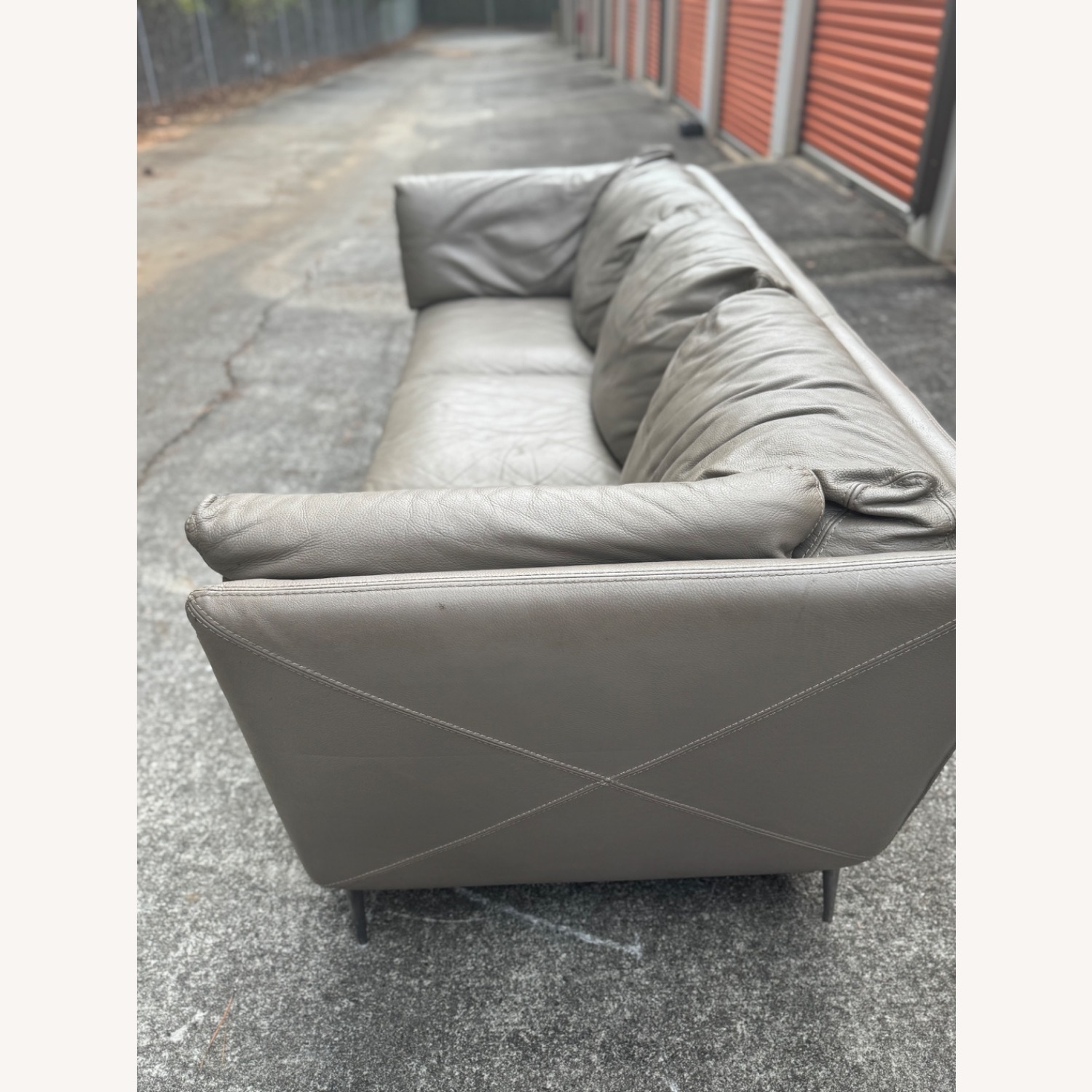 Chateau D'ax Italian Leather 3 Seater Sofa - image-3