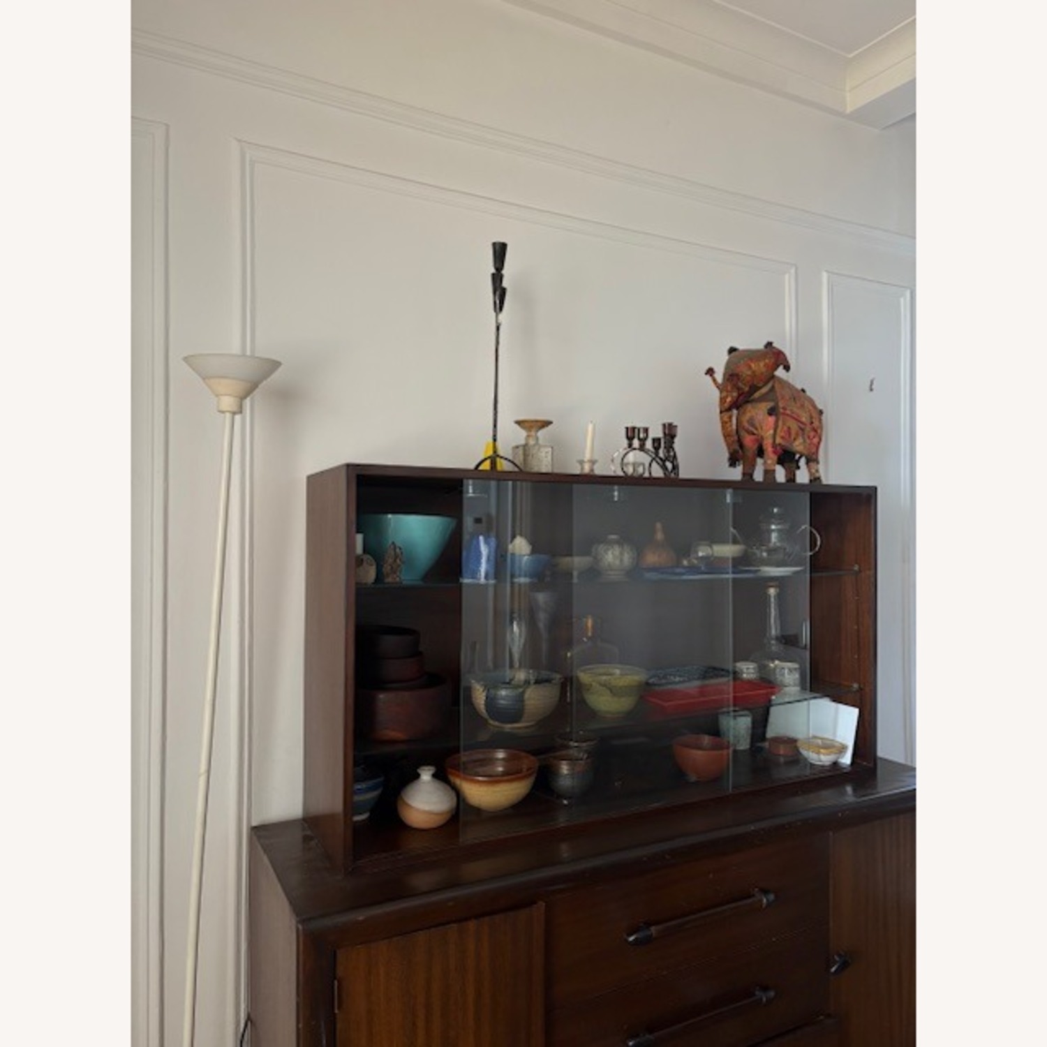 Art Deco Dark Brown Wood Sideboard - image-3