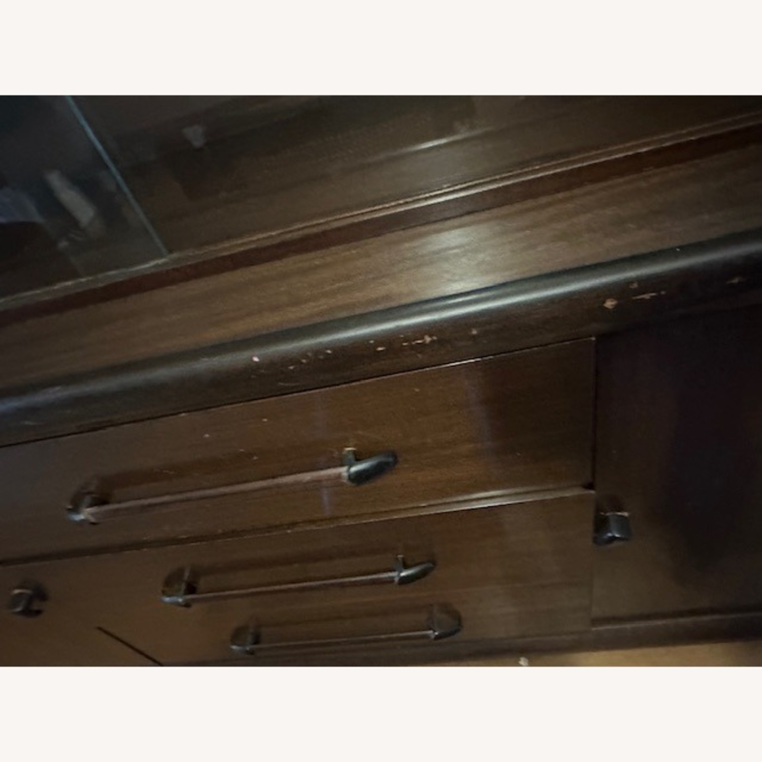 Art Deco Dark Brown Wood Sideboard - image-4