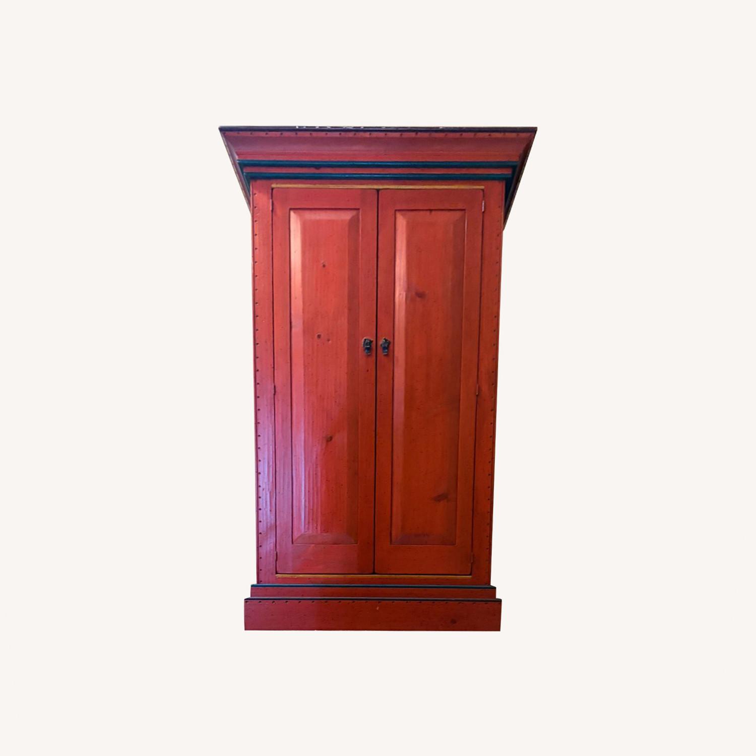 Red Wood Armoire - image-0