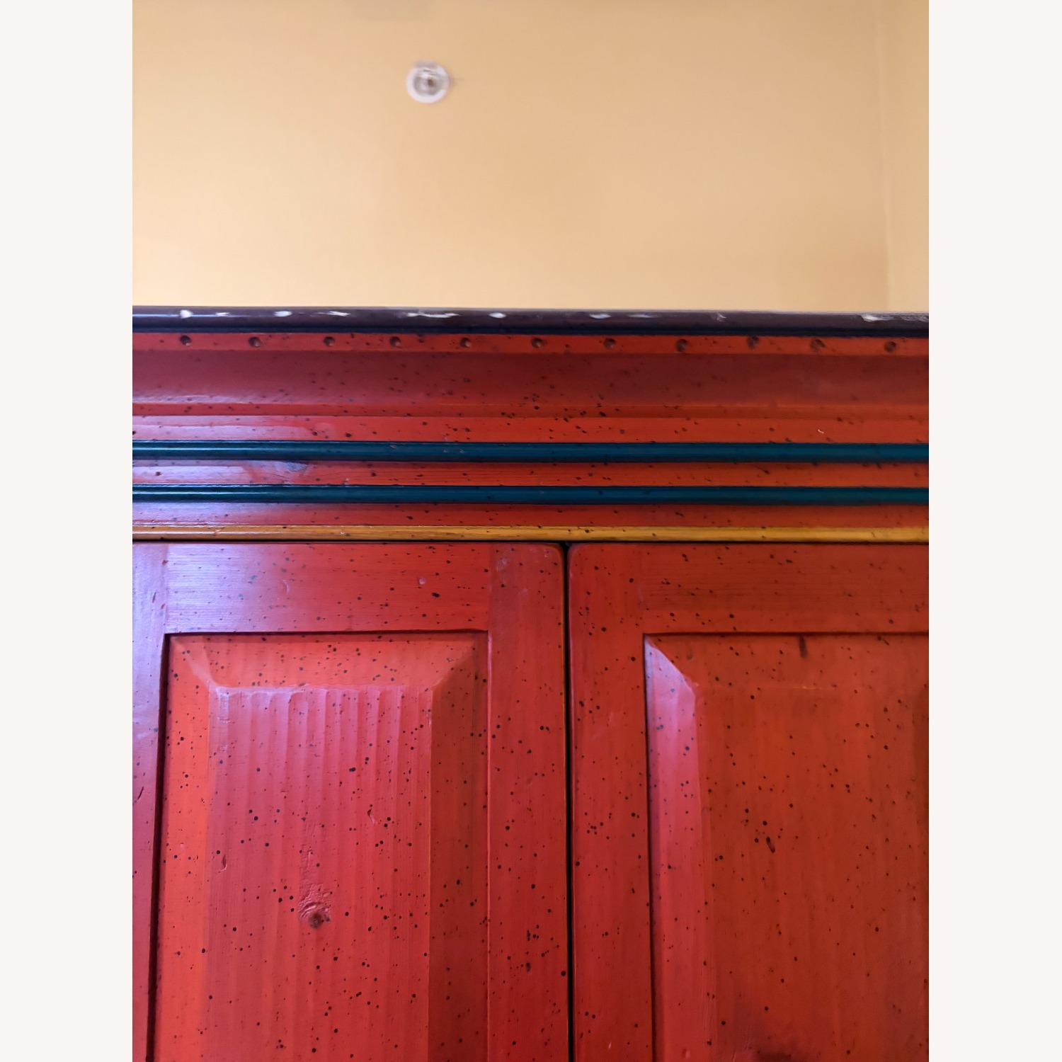 Red Wood Armoire - image-4