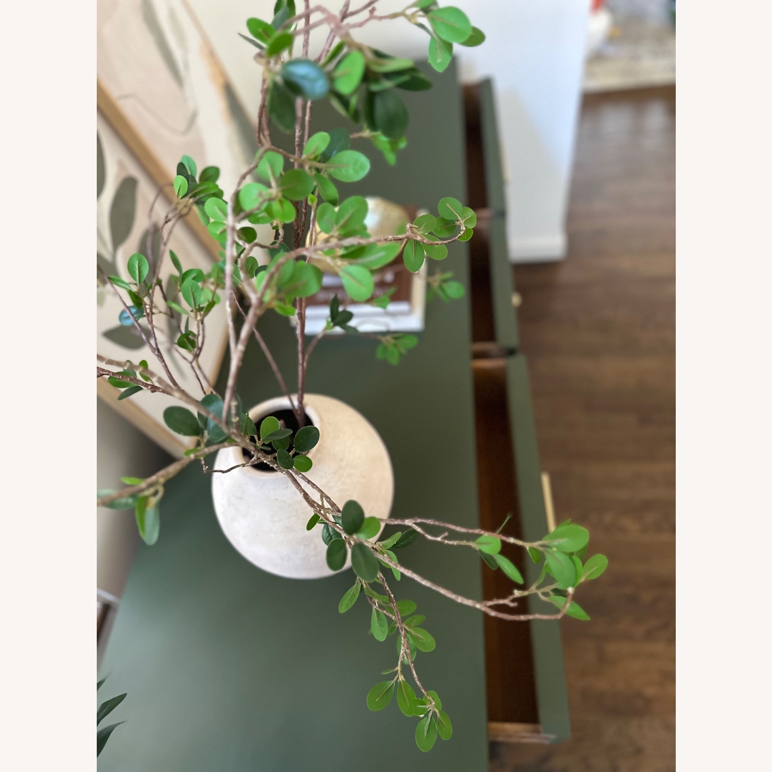 Mid Century Sherrill Furniture Green Dresser - image-5