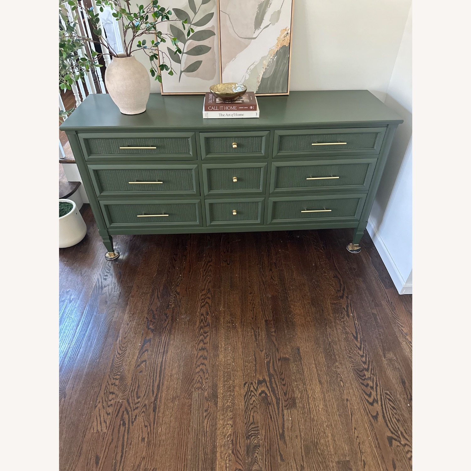 Mid Century Sherrill Furniture Green Dresser - image-2