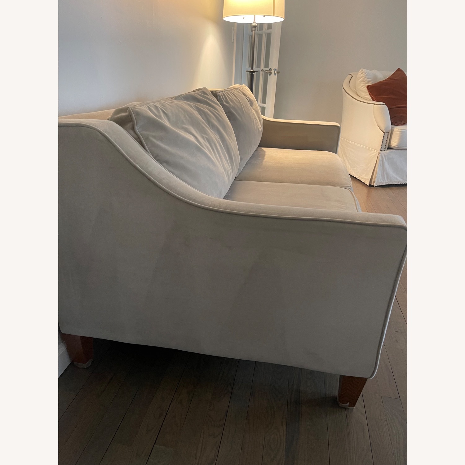 West Elm Paidge White 2 Seater Sofa - image-5