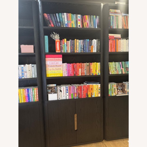 Used Restoration Hardware Black Wood Bookcase for sale on AptDeco