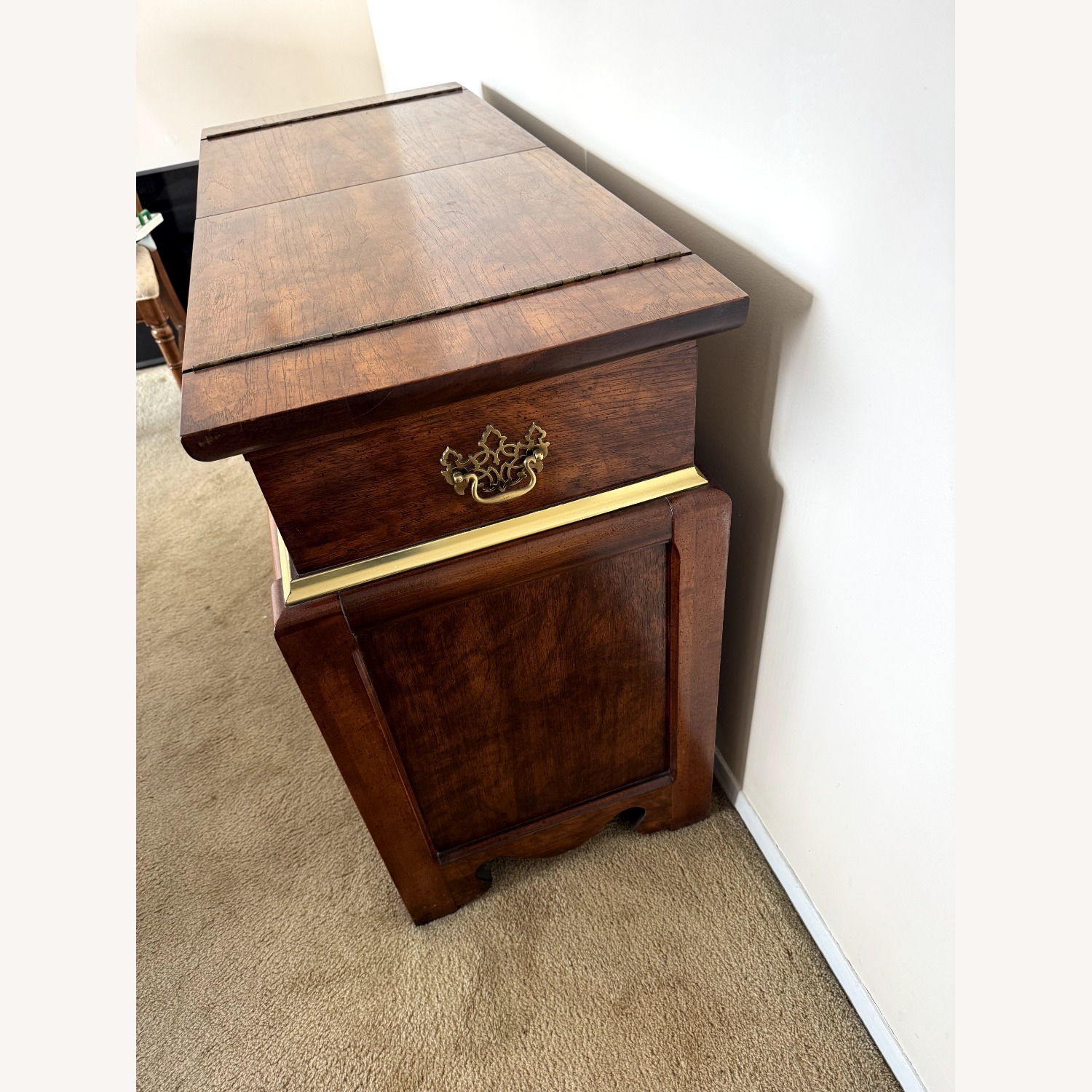 Bassett Dark Brown Wood Sideboard - image-1