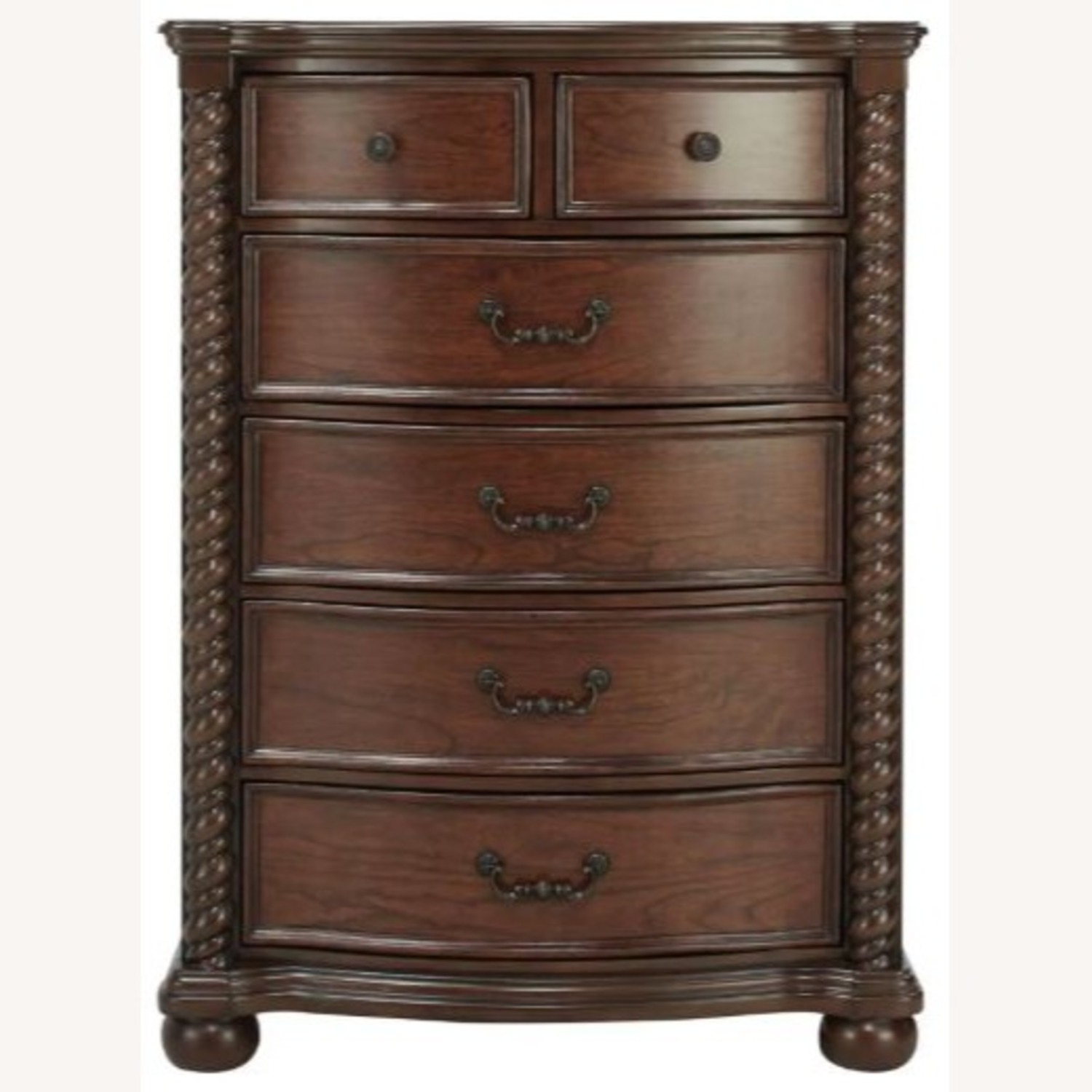 Raymour & Flanigan Chesapeak Dark Brown Wood Chest - image-1