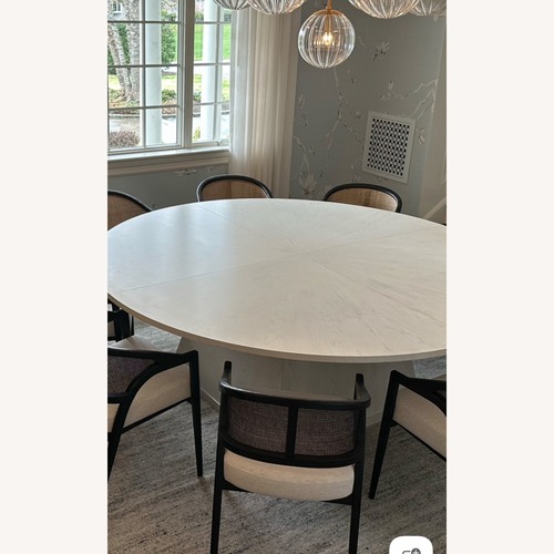 Used Century Furniture White Wood Dining Table for sale on AptDeco