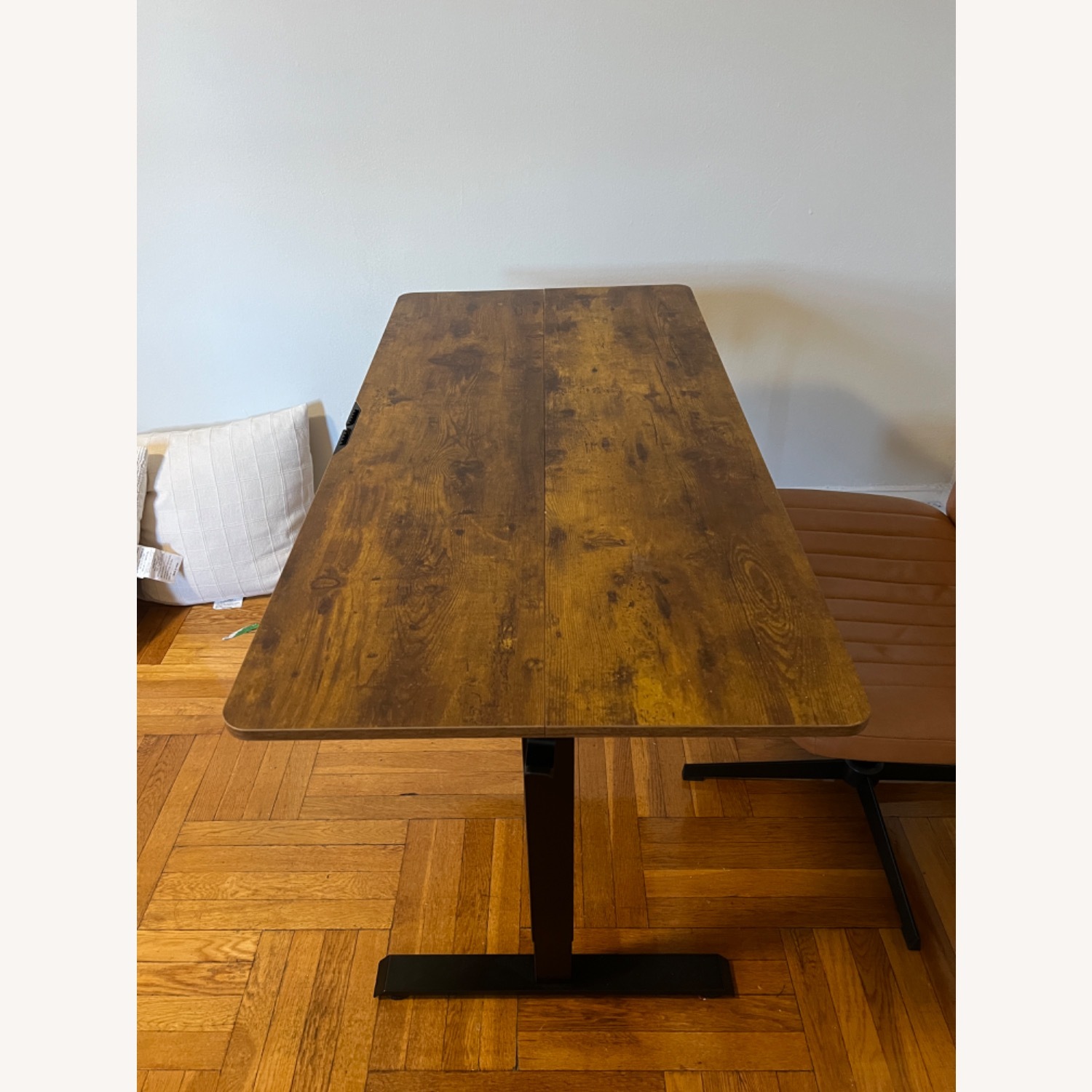 Dark Brown Wood Desk - image-4