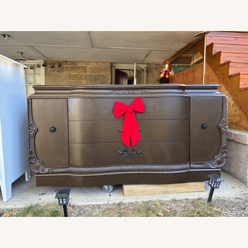 Used Vintage/Antique Dark Brown Wood Dresser for sale on AptDeco