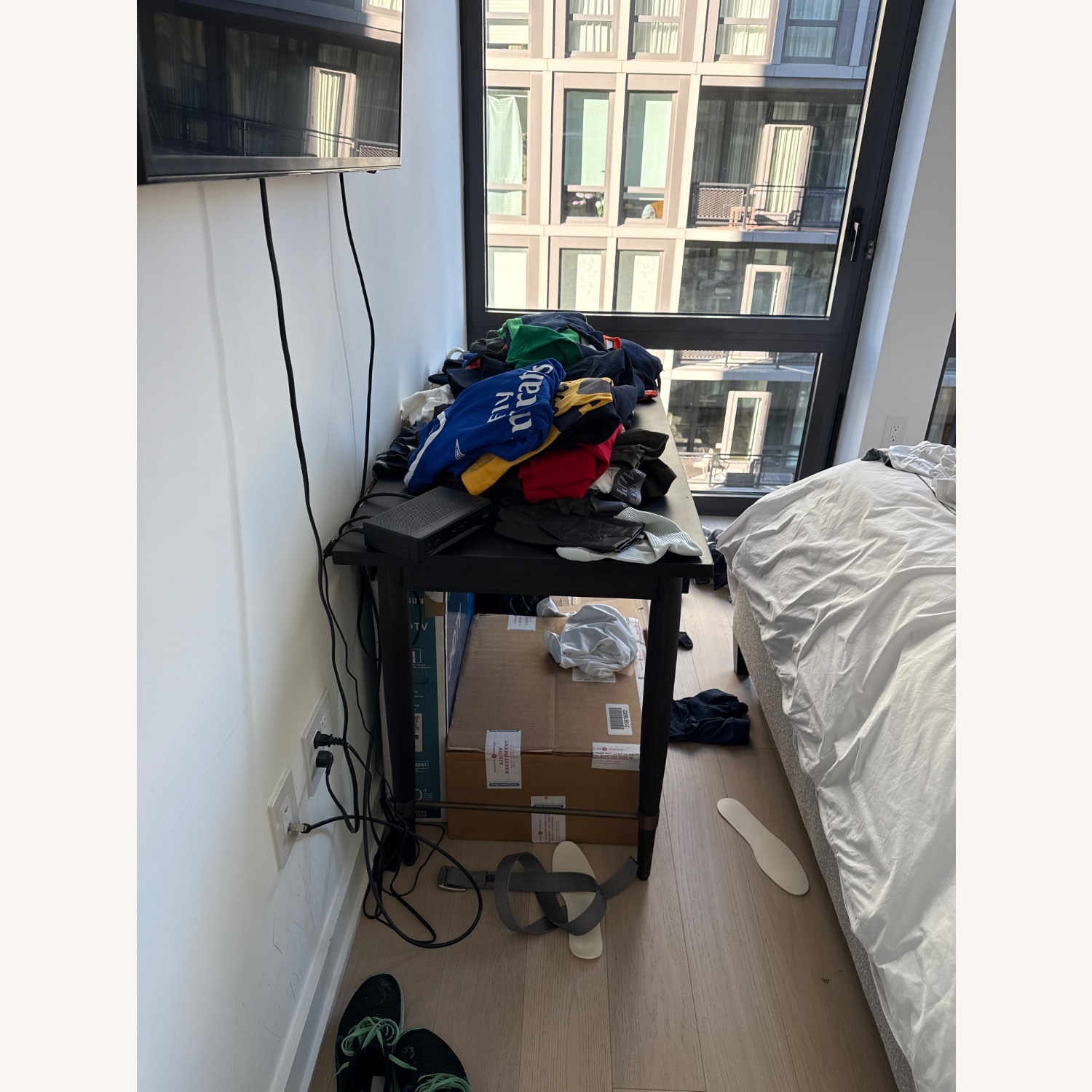 Crate & Barrel Black Desk - image-3