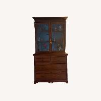 Vintage/Antique Dark Brown Wood Bookcase