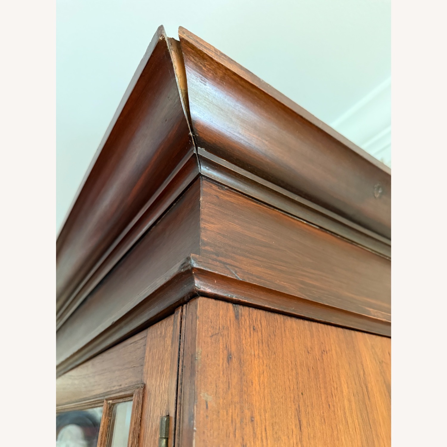 Vintage/Antique Dark Brown Wood Bookcase - image-8