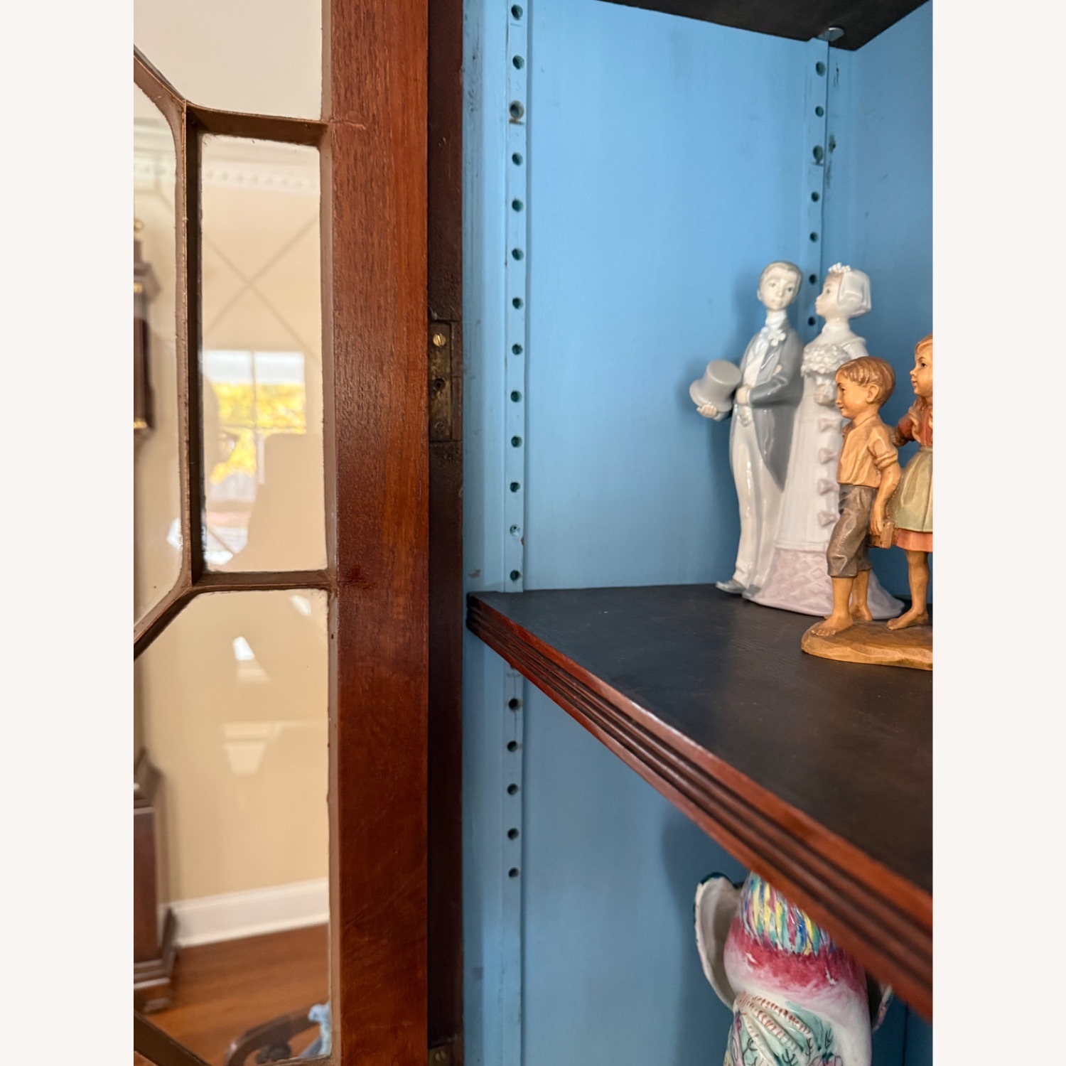 Vintage/Antique Dark Brown Wood Bookcase - image-4