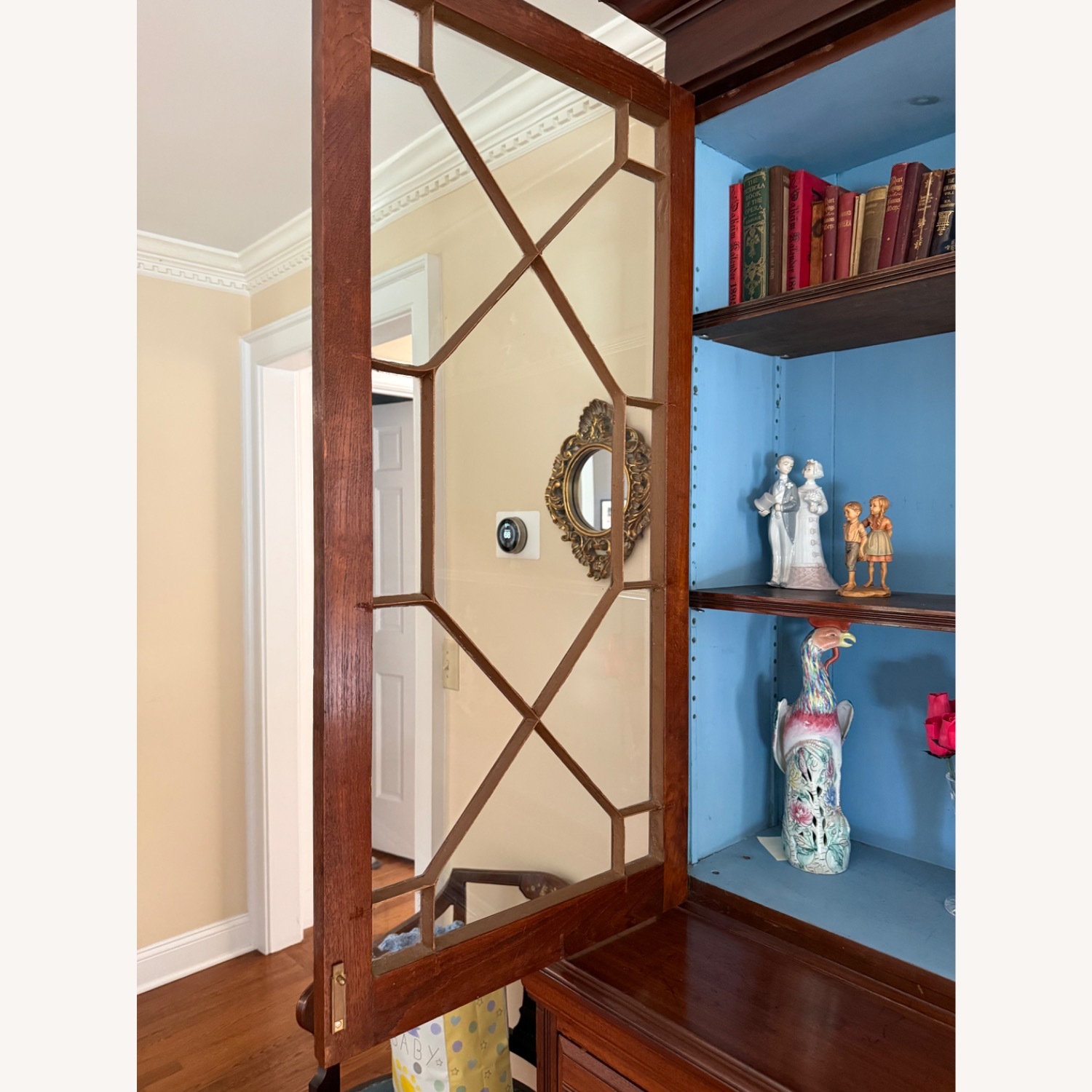 Vintage/Antique Dark Brown Wood Bookcase - image-3