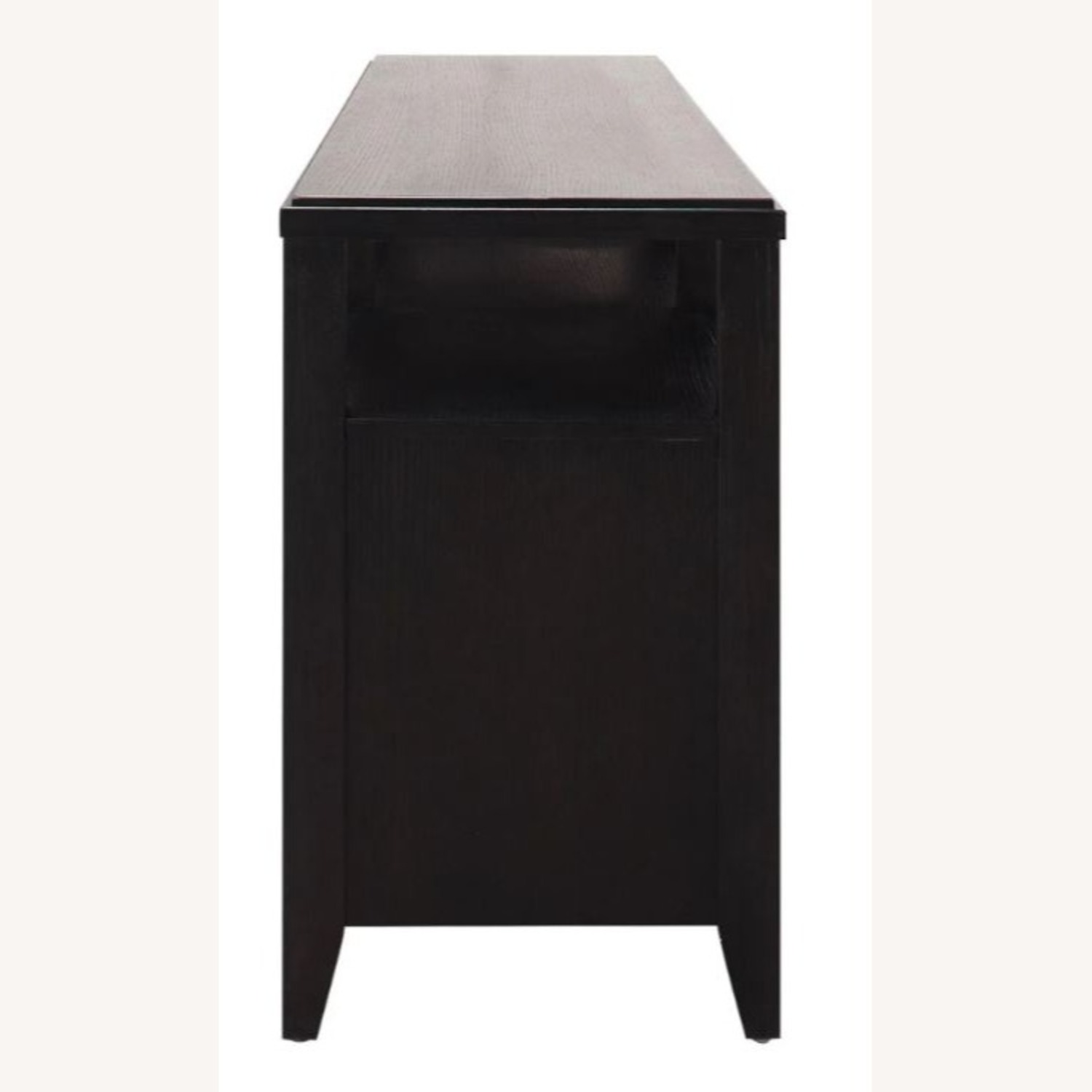 Raymour & Flanigan Black Wood Media Storage - image-6