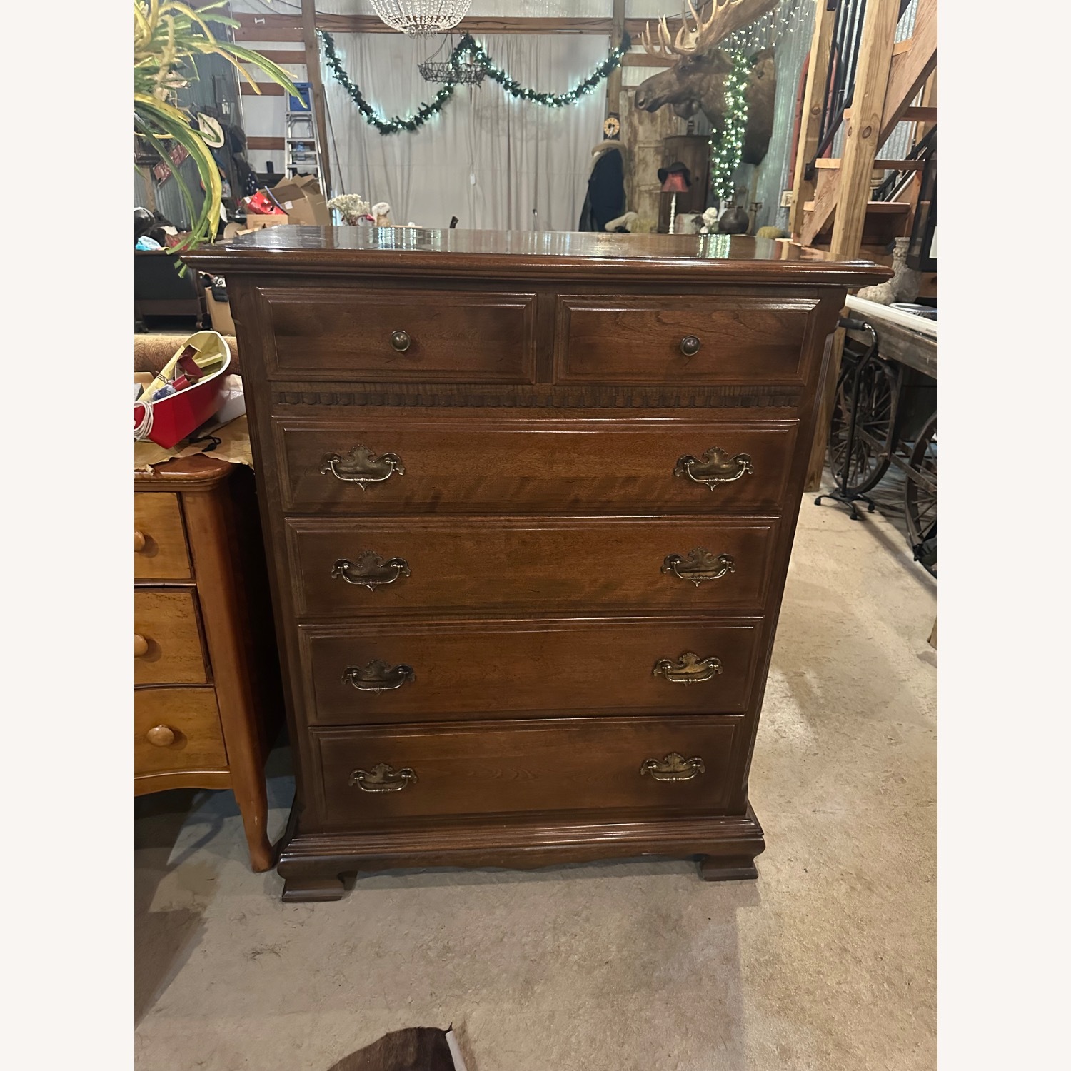 Ethan Allen Dark Brown Dresser - image-0
