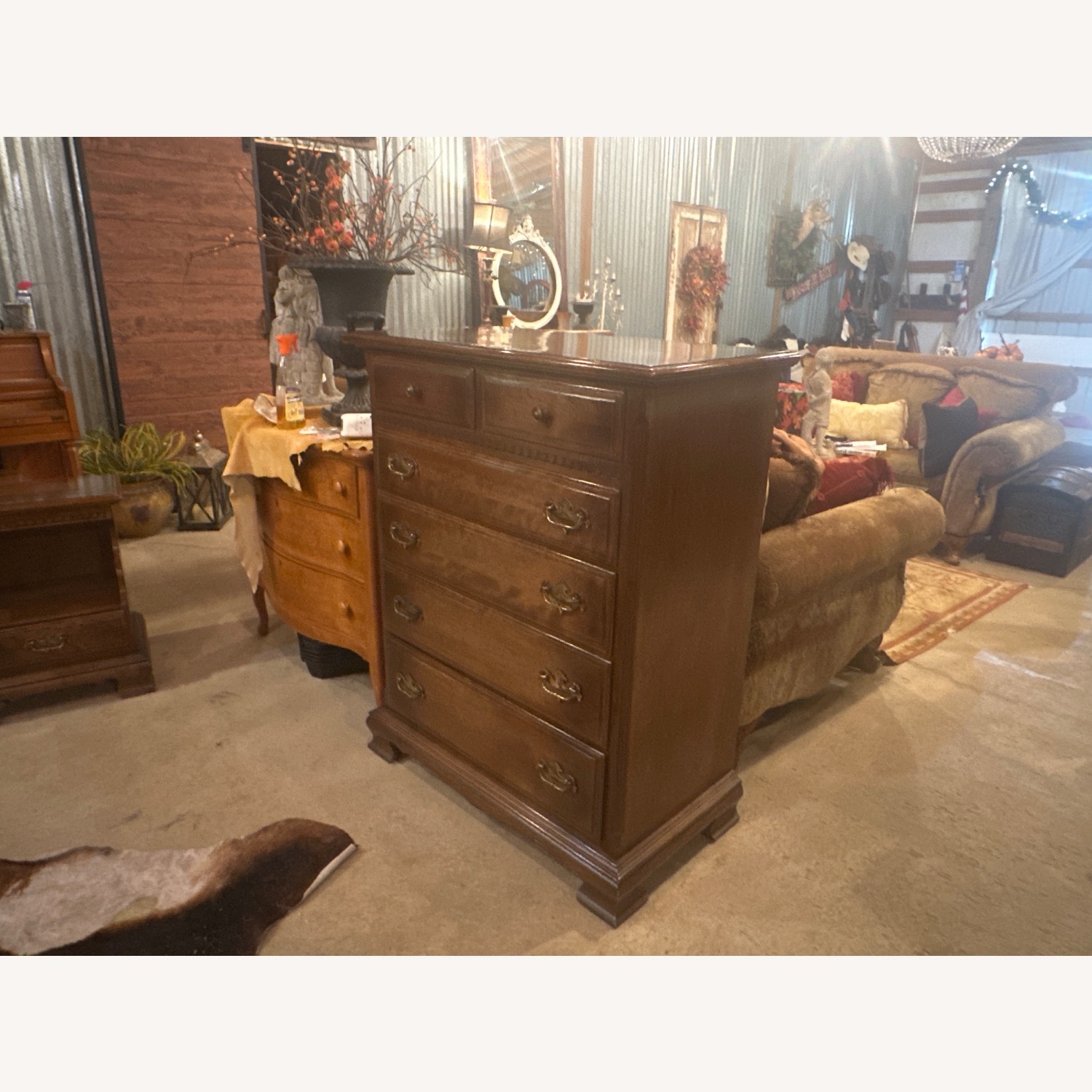 Ethan Allen Dark Brown Dresser - image-2