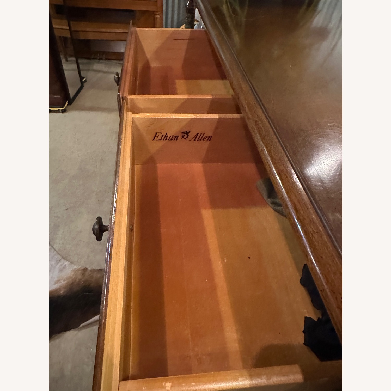 Ethan Allen Dark Brown Dresser - image-6