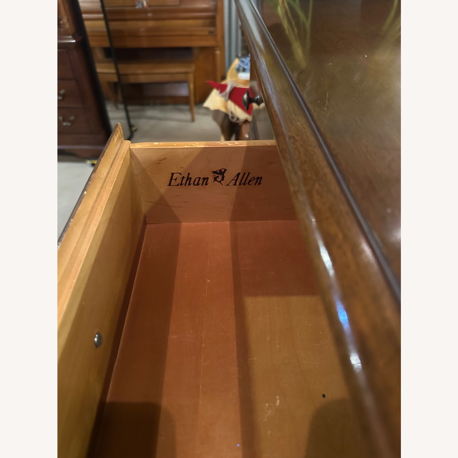 Ethan Allen Dark Brown Dresser - image-3