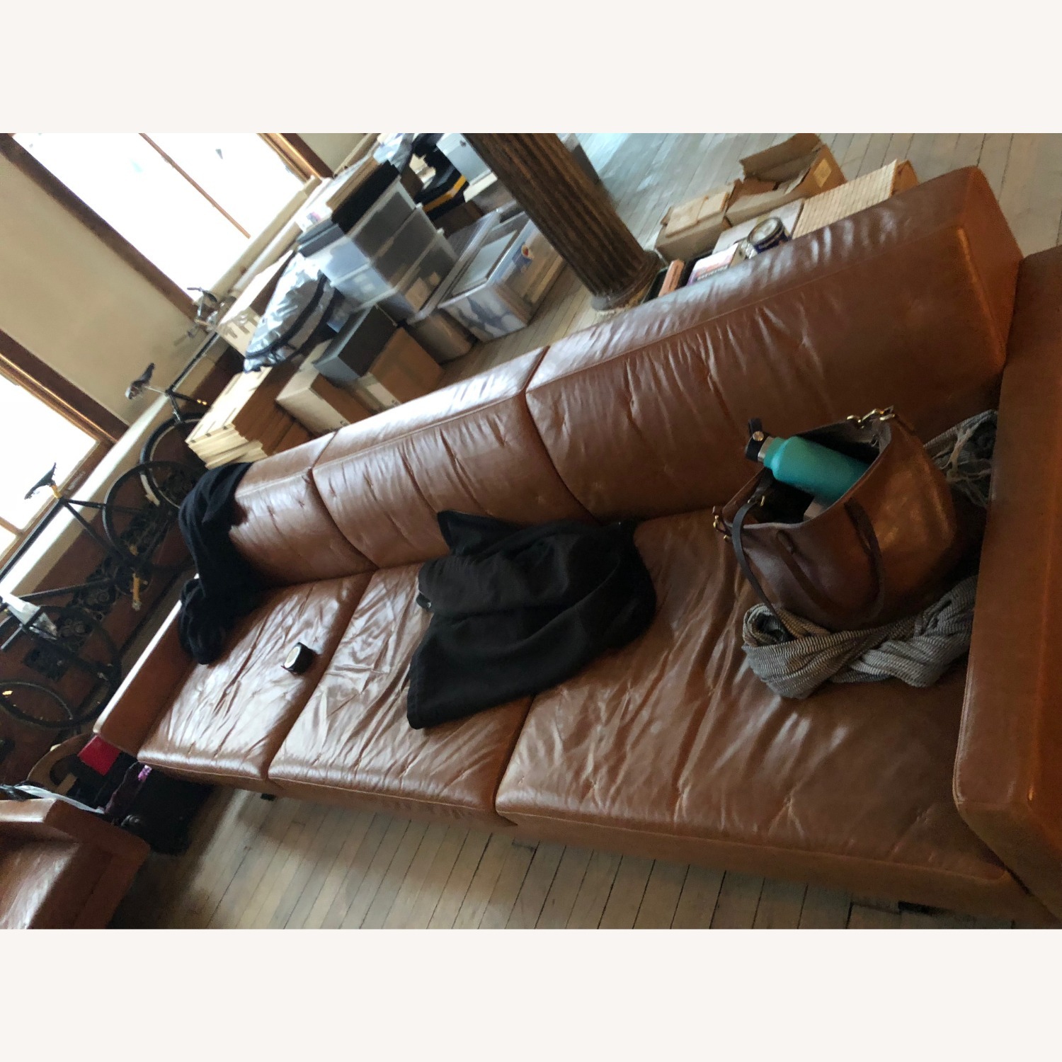 Poltrona Frau Three Seater Leather Sofas  - image-5