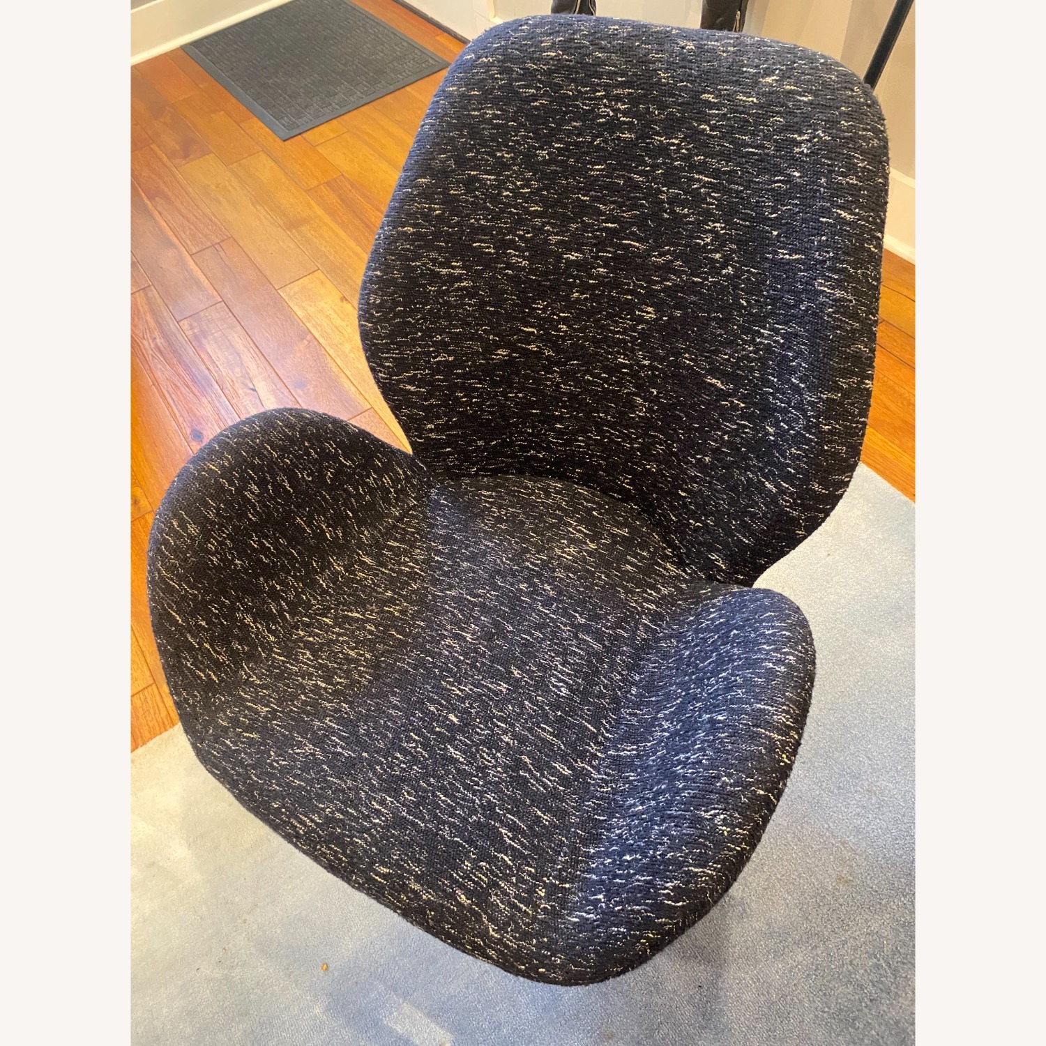 West Elm Aluna Indigo Accent Chairs - image-3