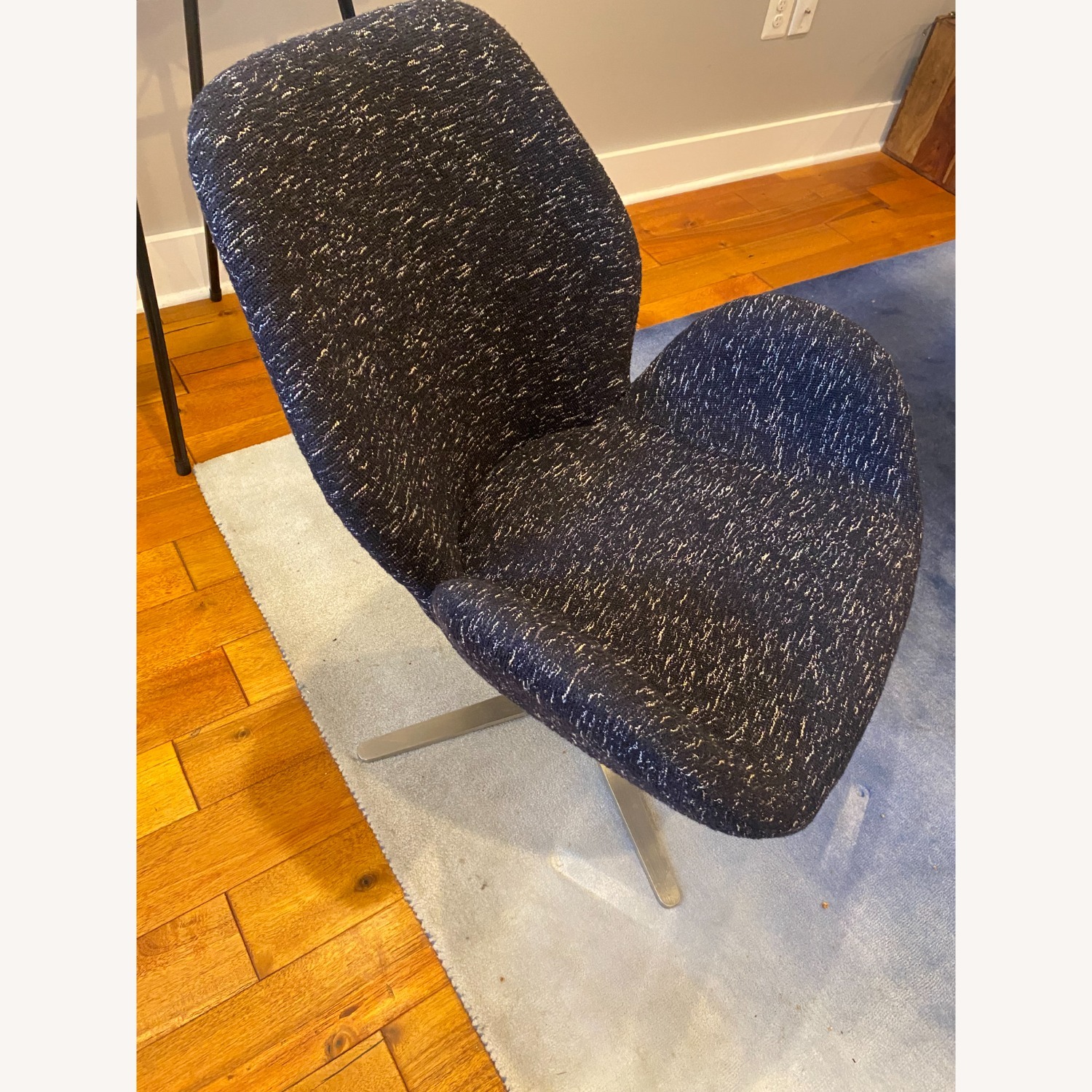 West Elm Aluna Indigo Accent Chairs - image-1