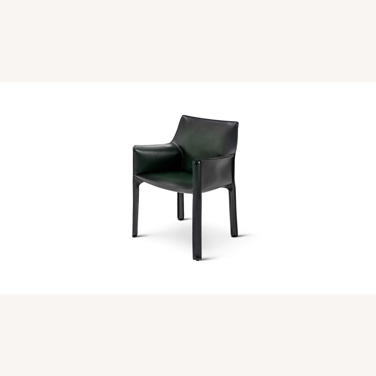 Cassina Black Leather Dining Chairs - image-0