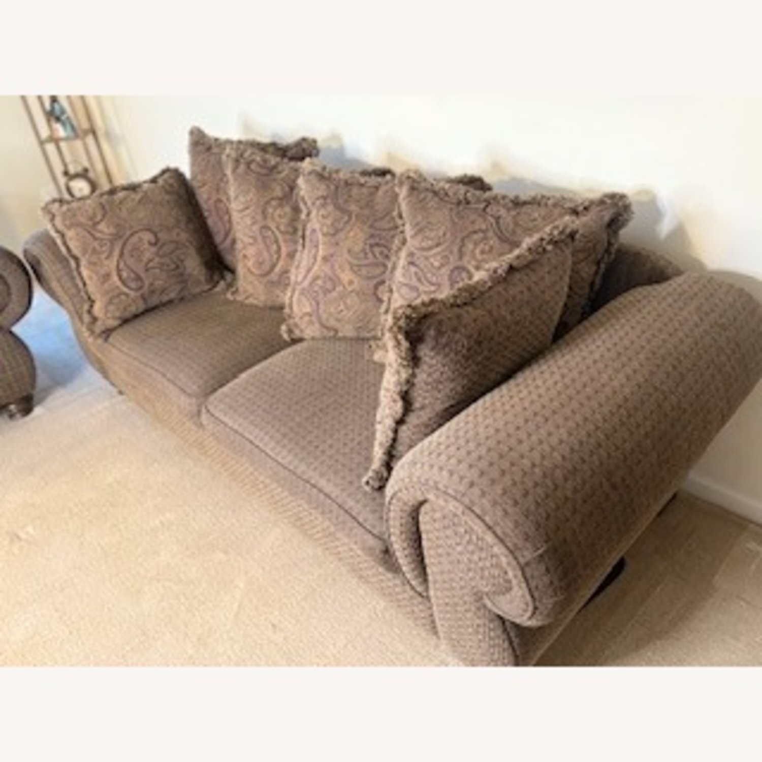 Vintage/Antique Dark Brown 3+ Seater Sofa - image-2