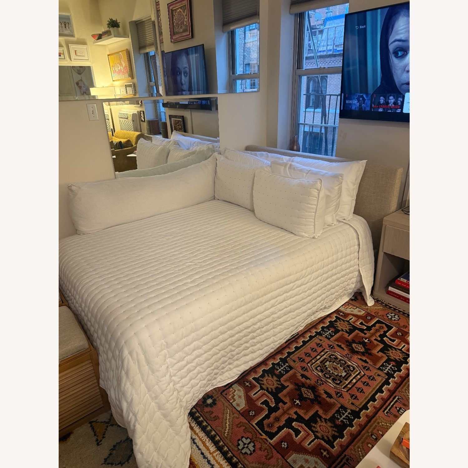 Modway Natural Fabric Full Bed - image-3