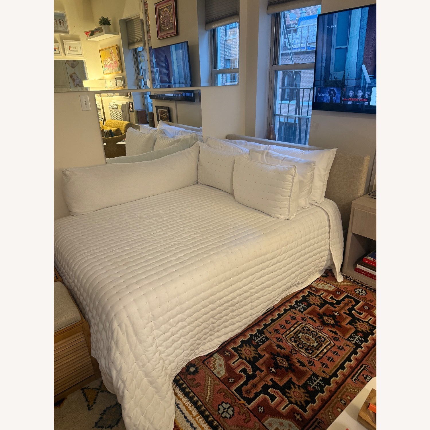 Modway Natural Fabric Full Bed - image-2