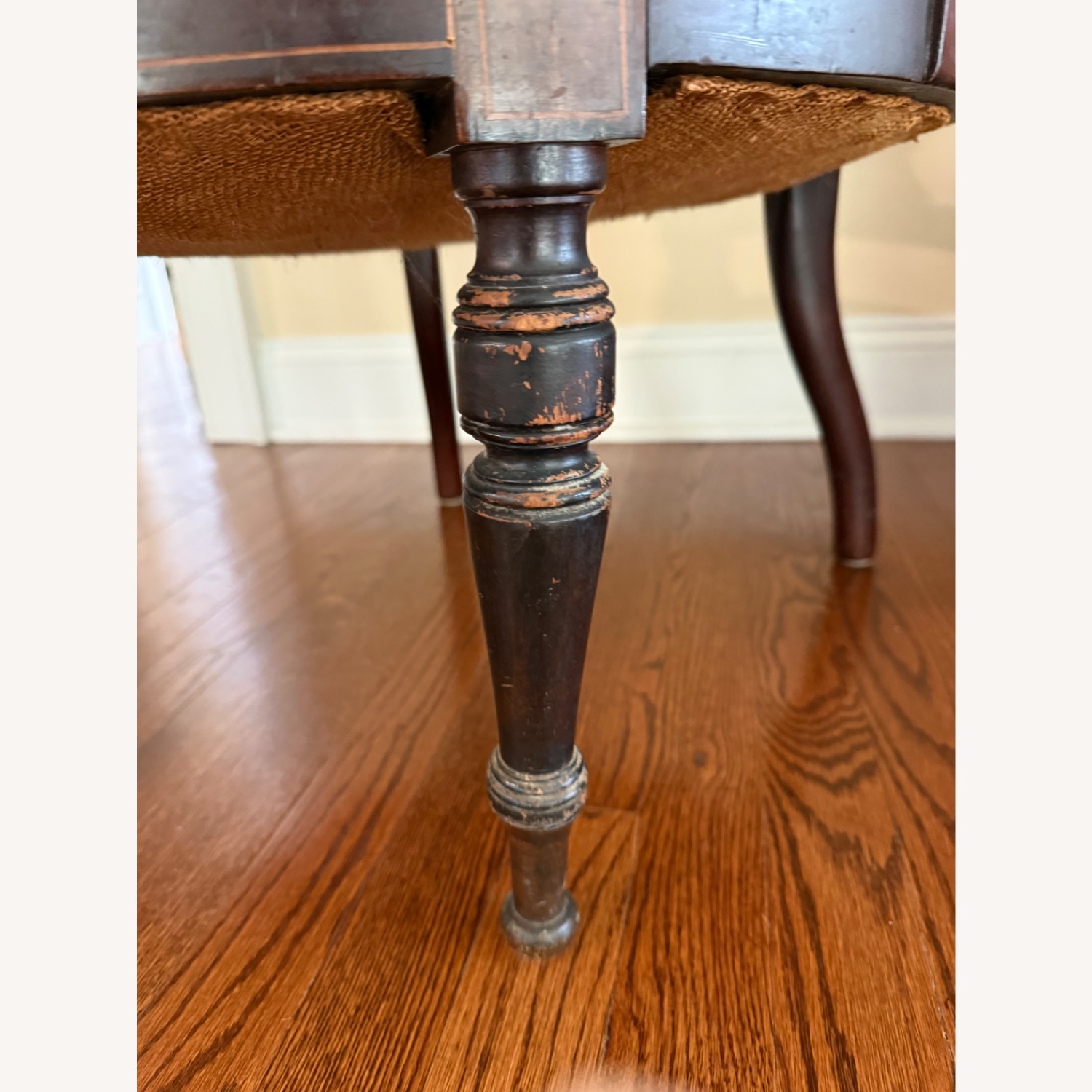 Vintage/Antique Dark Brown Accent Chair - image-4