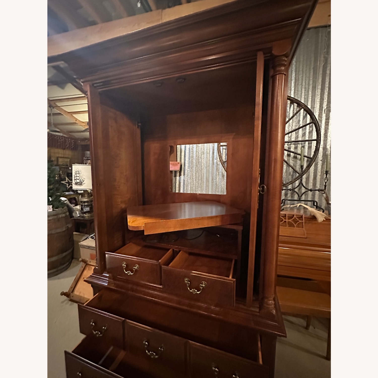 Dark Brown Media Storage - image-7