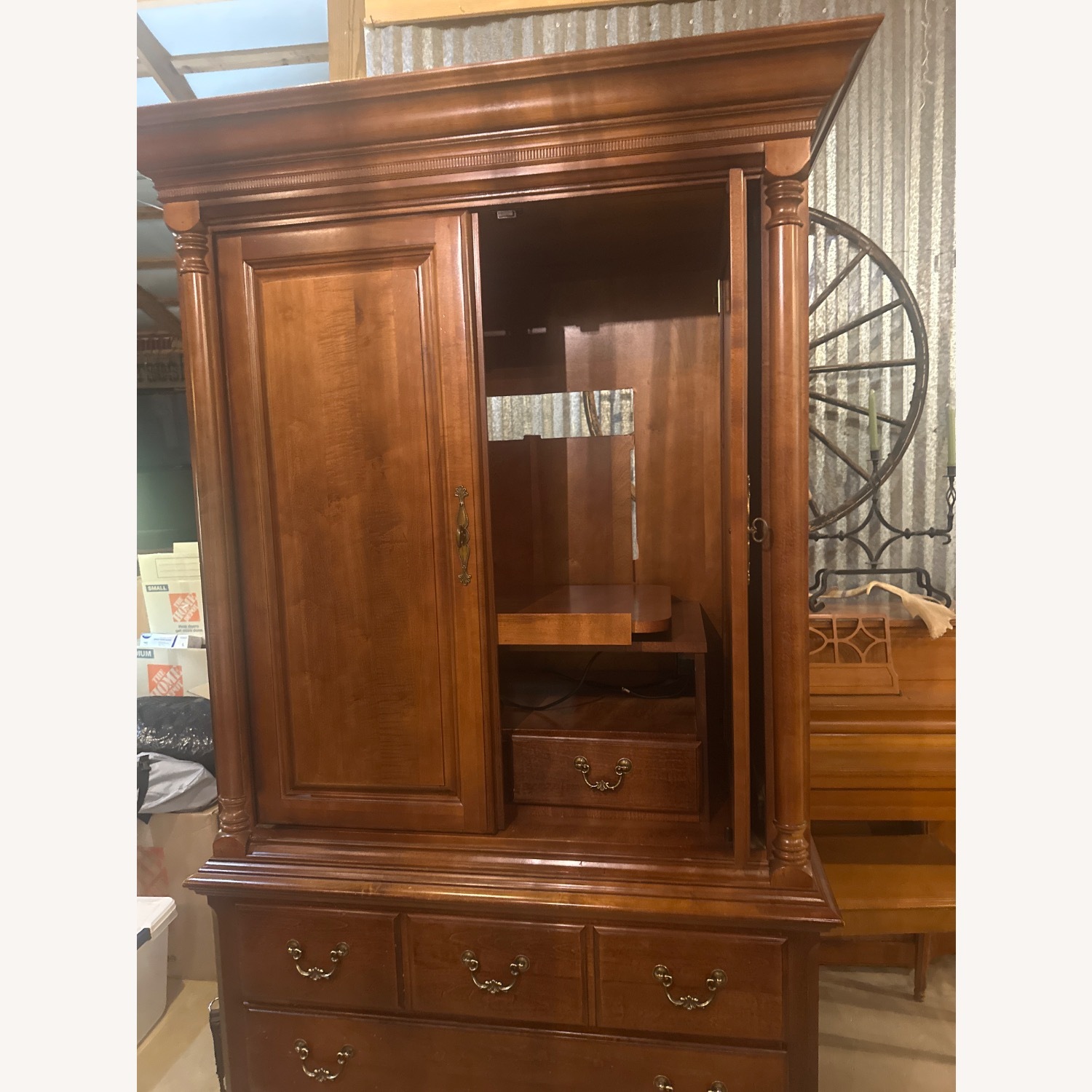 Dark Brown Media Storage - image-11