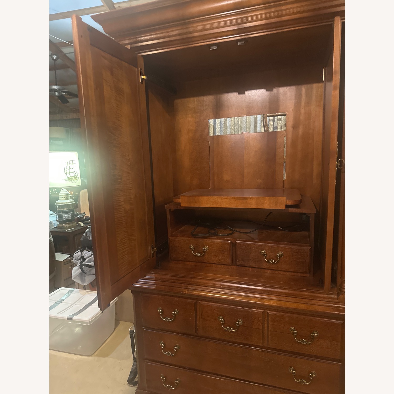 Dark Brown Media Storage - image-12