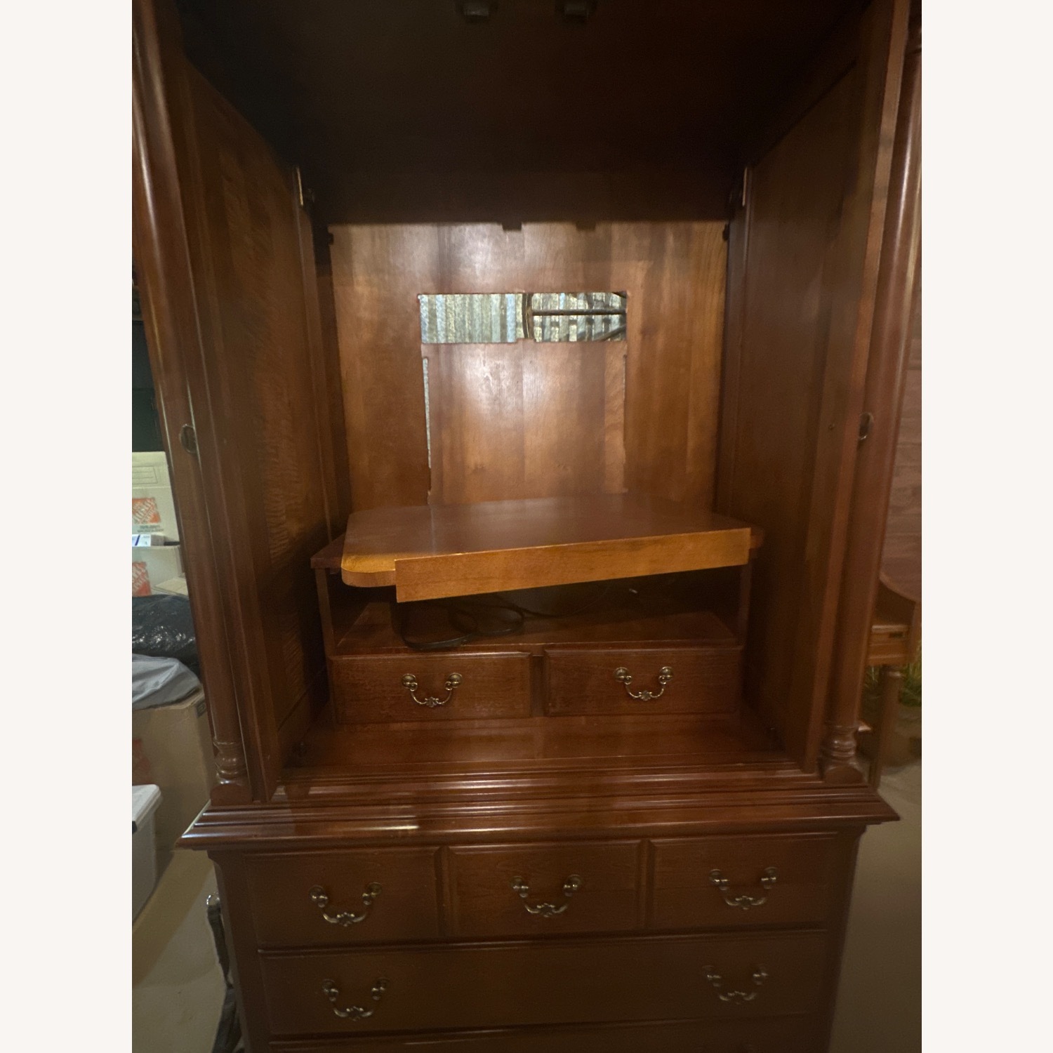 Dark Brown Media Storage - image-9