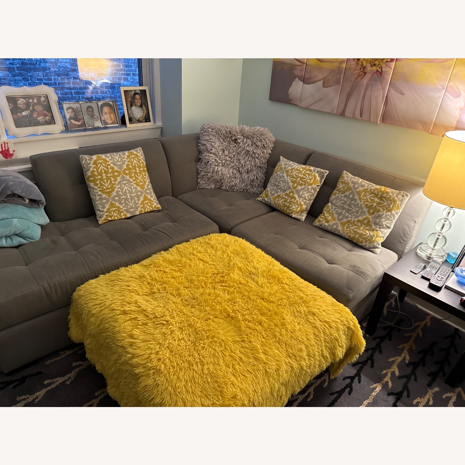 Gray Sectional 7 Piece Sofa - image-4