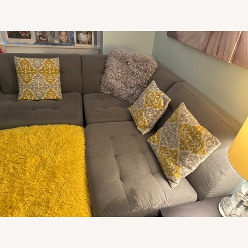 Used Gray Sectional 7 Piece Sofa for sale on AptDeco