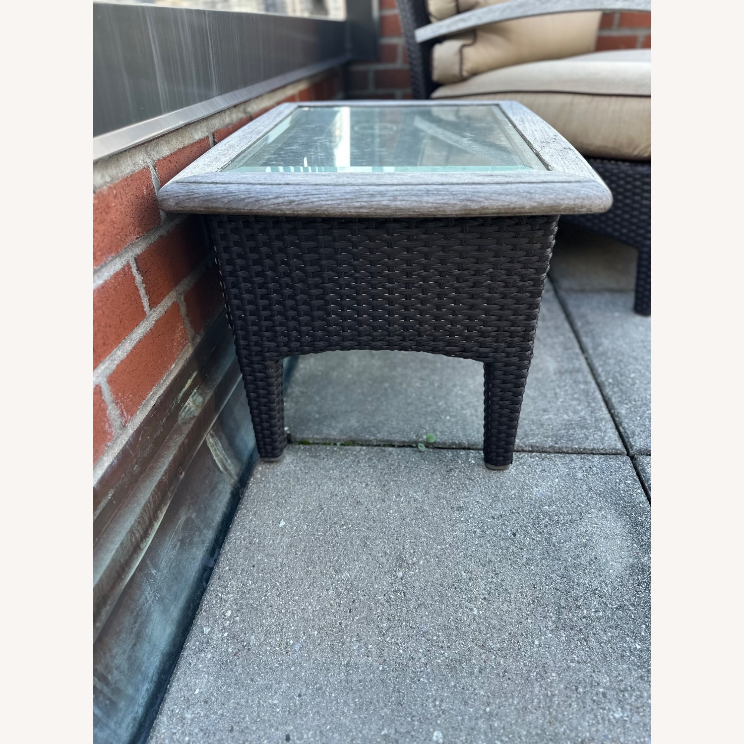 Gloster Wicker & Glass Patio Side Tables - image-3