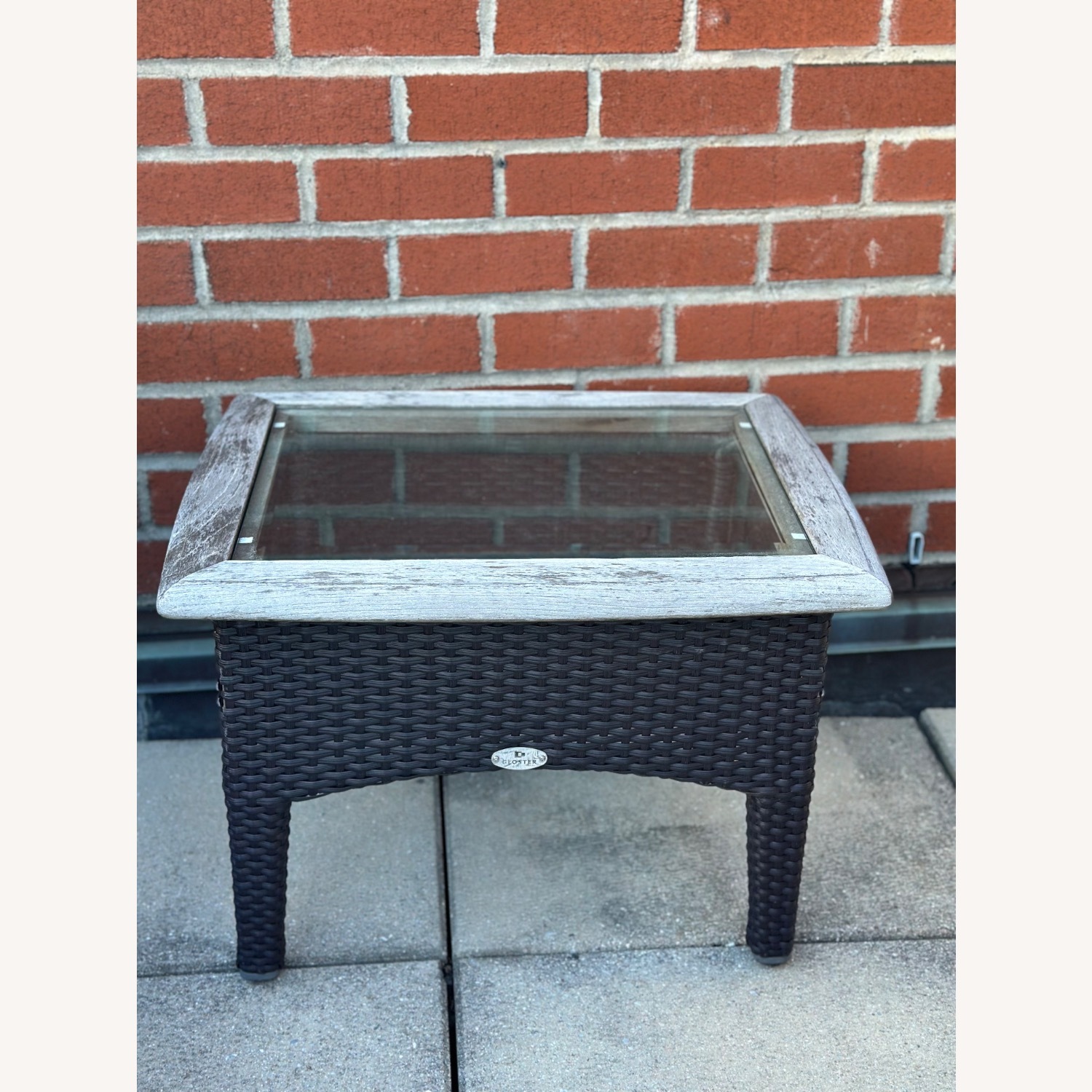 Gloster Wicker & Glass Patio Side Tables - image-7