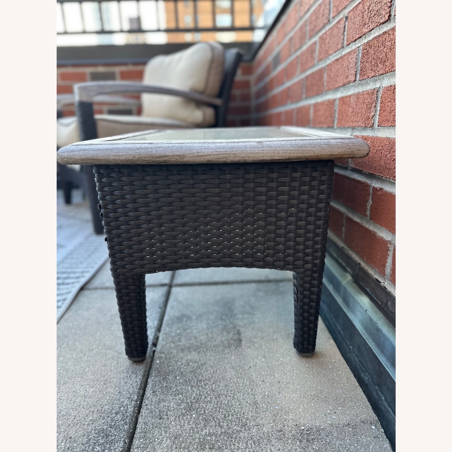 Gloster Wicker & Glass Patio Side Tables - image-5