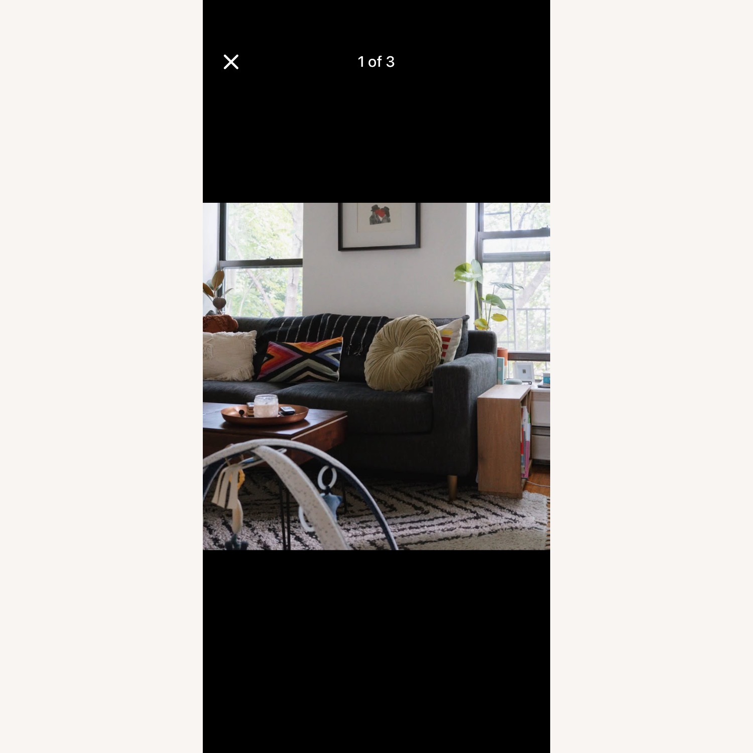 Interior Define Sloan Blue Fabric 2 Seater Sofa - image-1