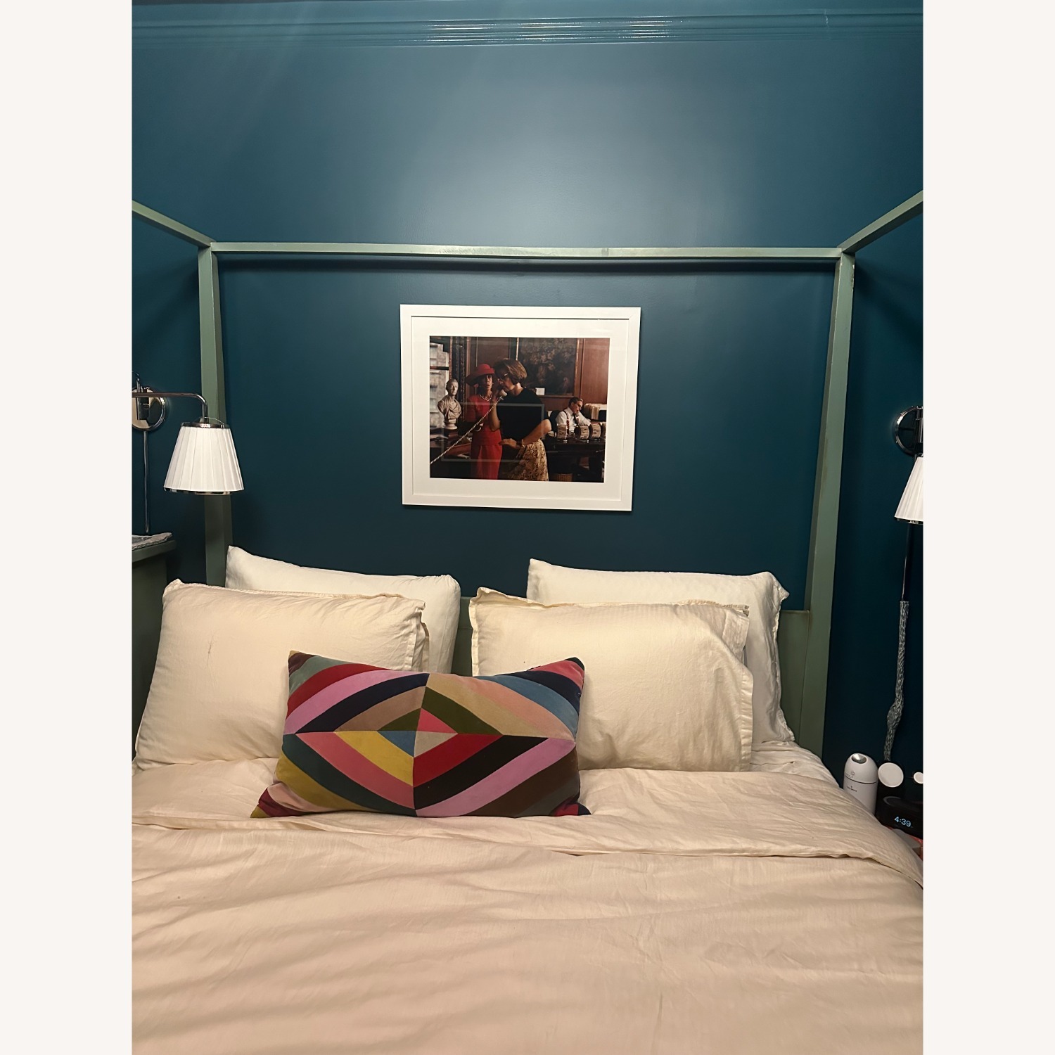 Grange Green Wood Queen Bed - image-2