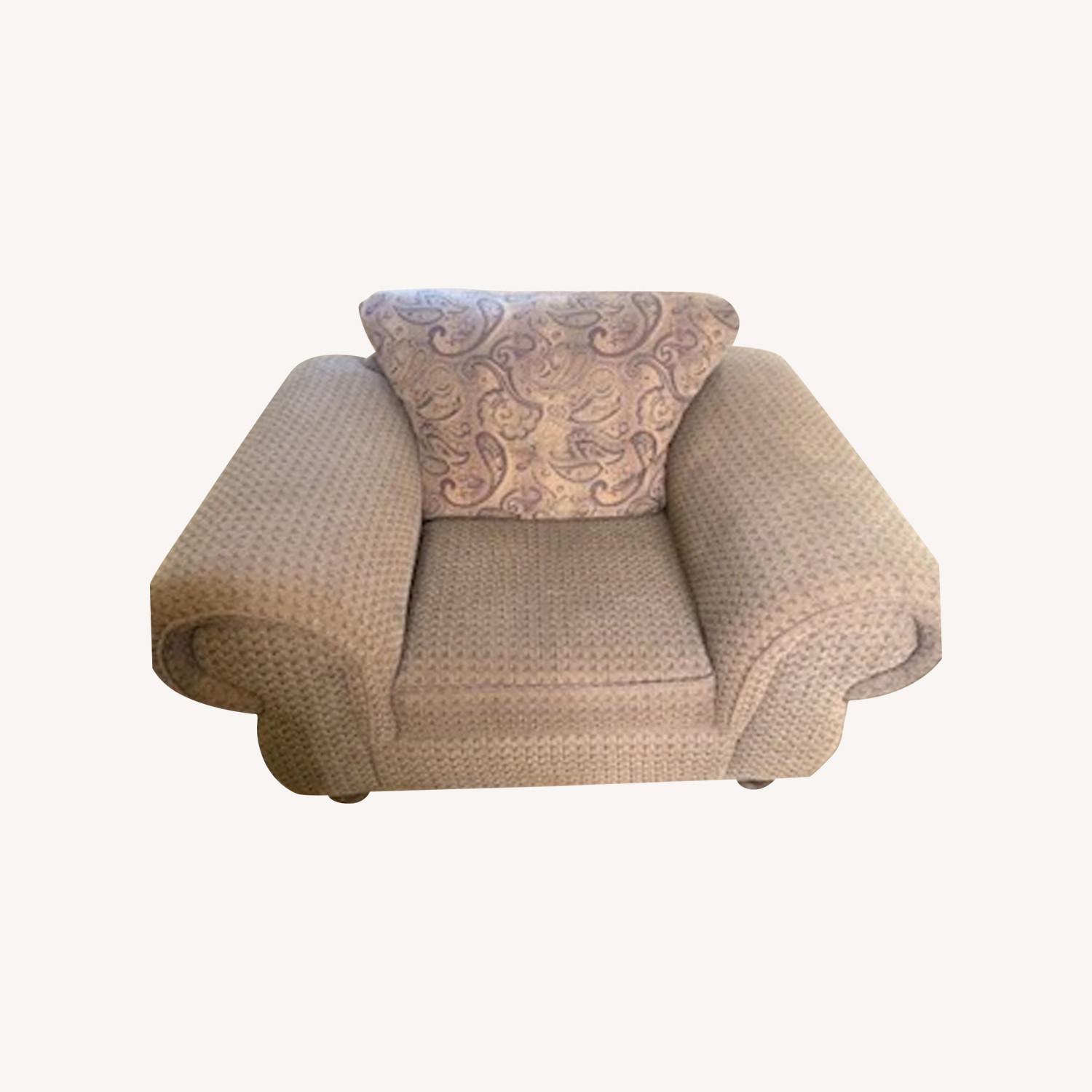 Vintage/Antique Dark Brown 2+ Seater Love Seat - image-0