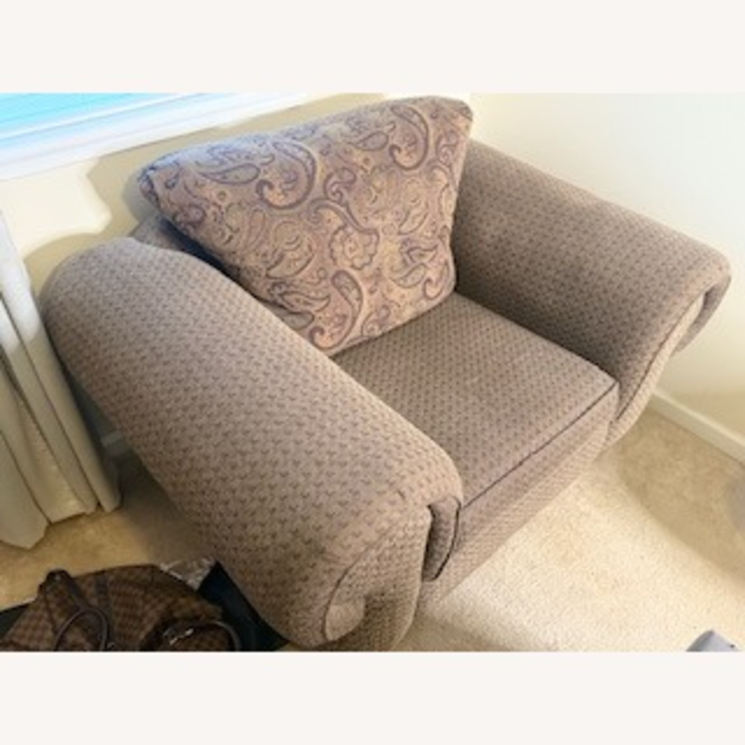 Vintage/Antique Dark Brown 2+ Seater Love Seat - image-2