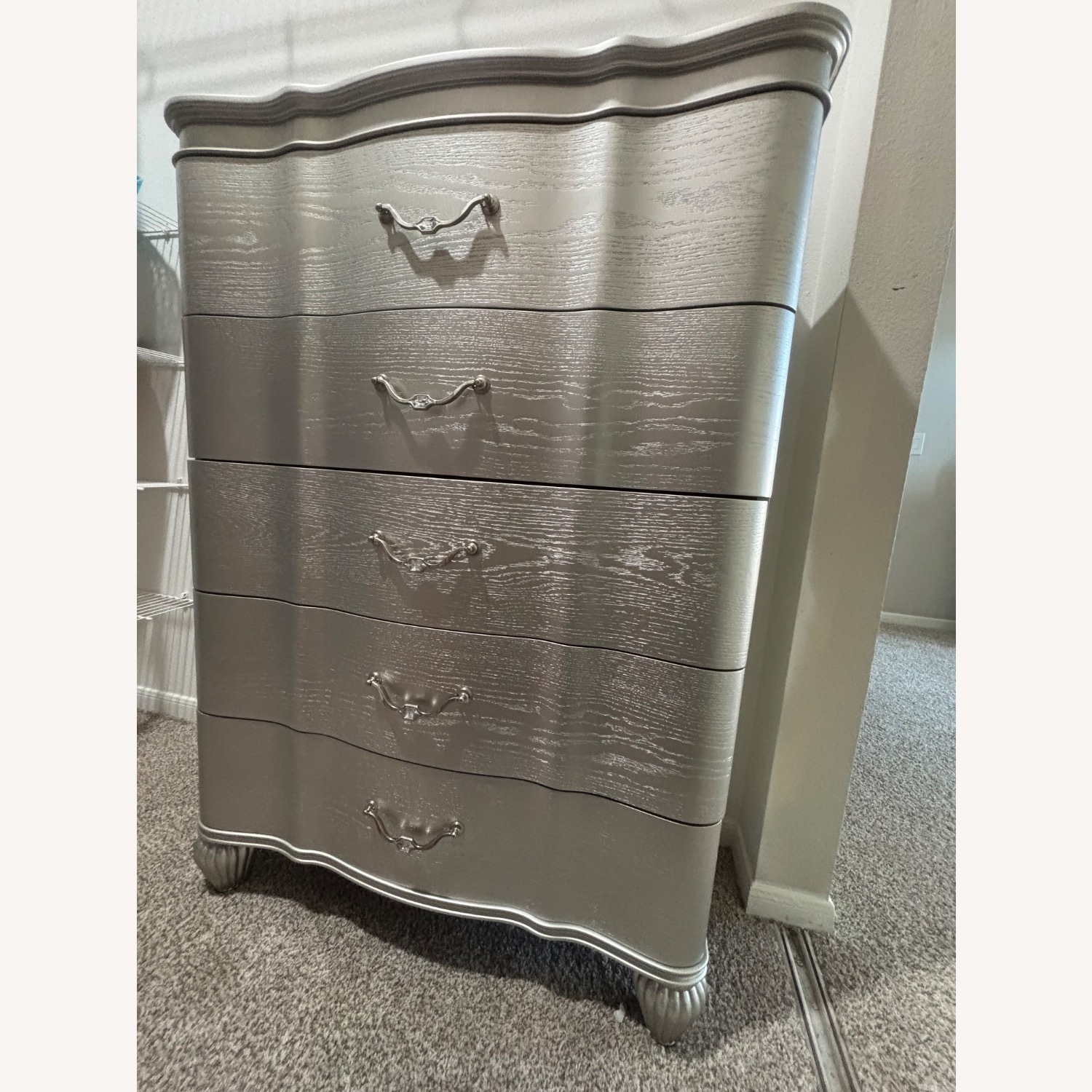 Metallic Silver Glam Chest - image-3