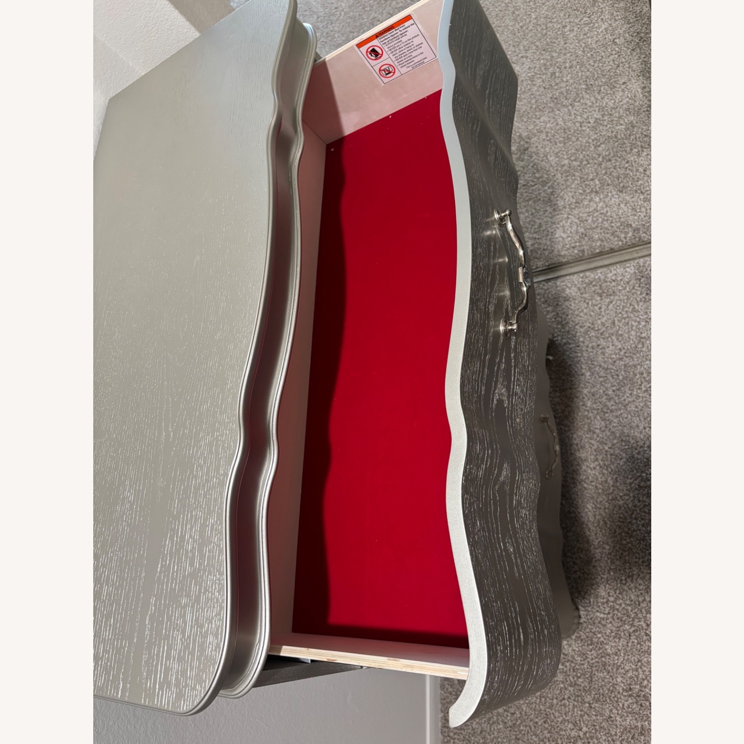 Metallic Silver Glam Chest - image-6