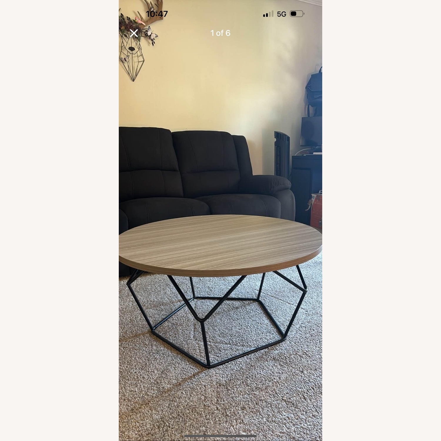 Ashley Furniture Natural Wood Coffee Table - image-1