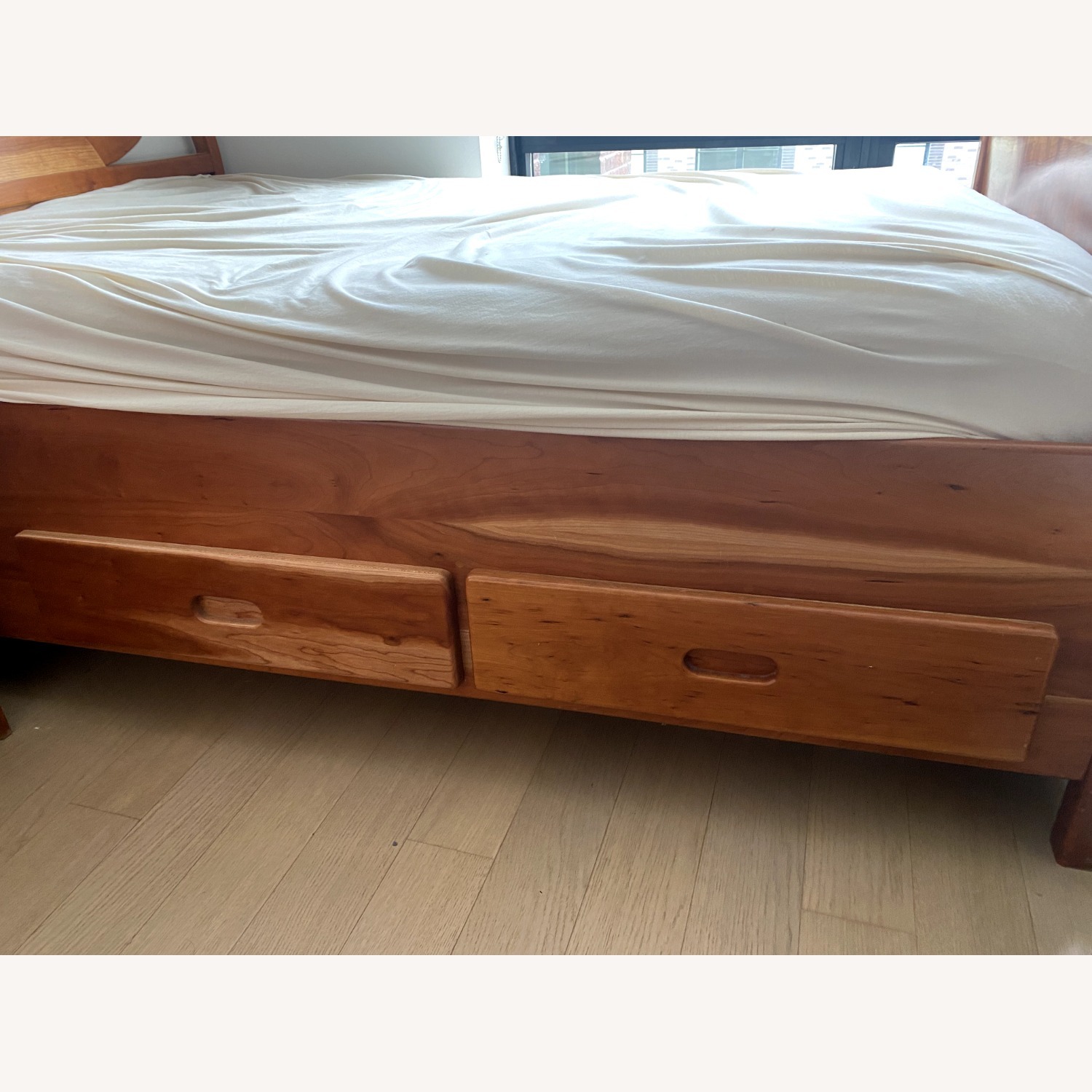 Solid Cherry Wood Handmade Full Size Bed - image-3