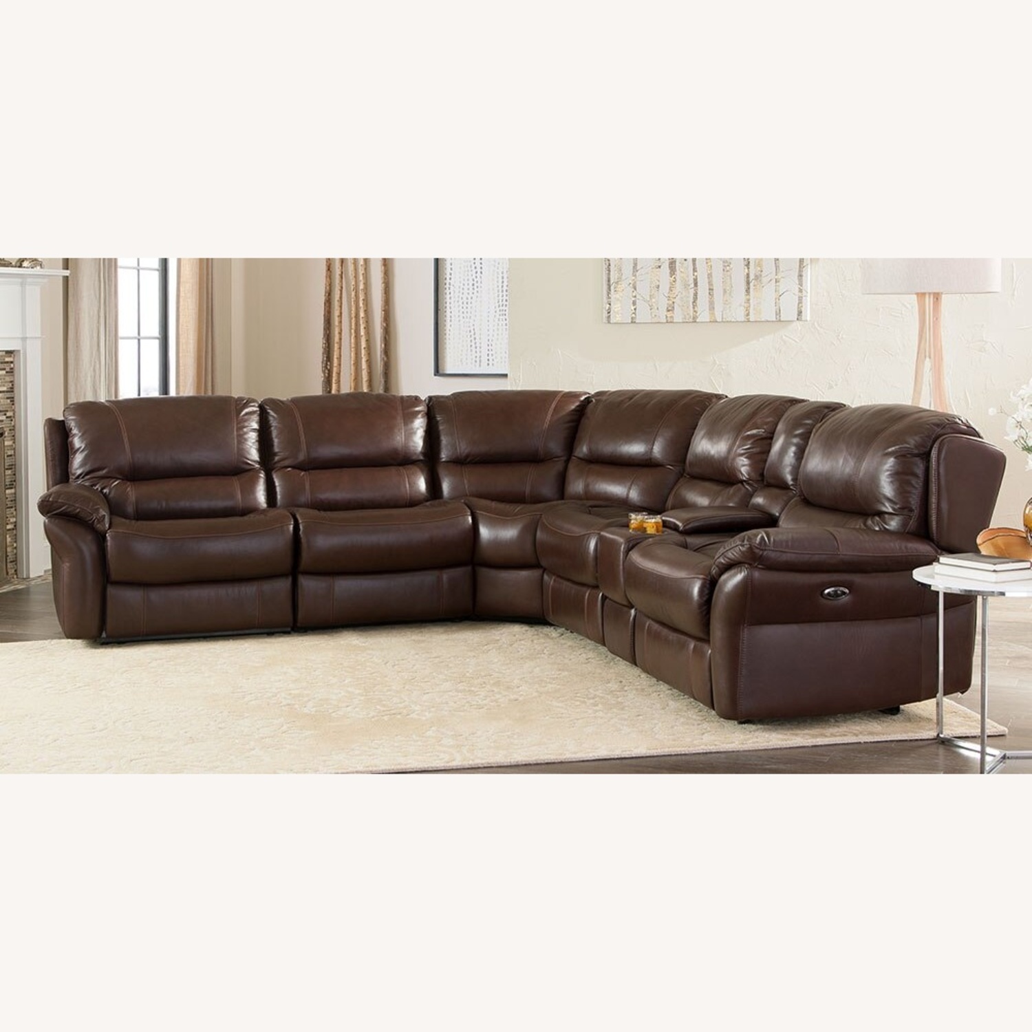 Costsco Osbourne Dark Brown 3+ Seater Sofa - image-0